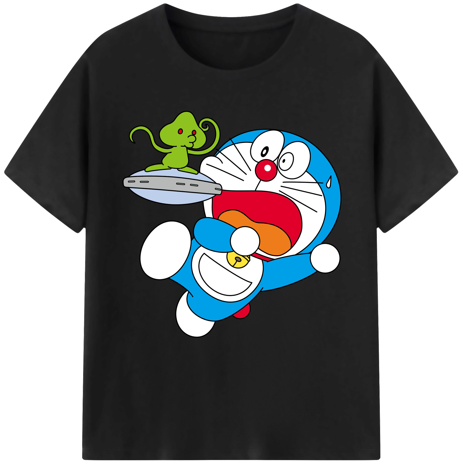 （画像用） ドラえもん Doraemon レディースカジュアルプリントTシャツ（綿100％）