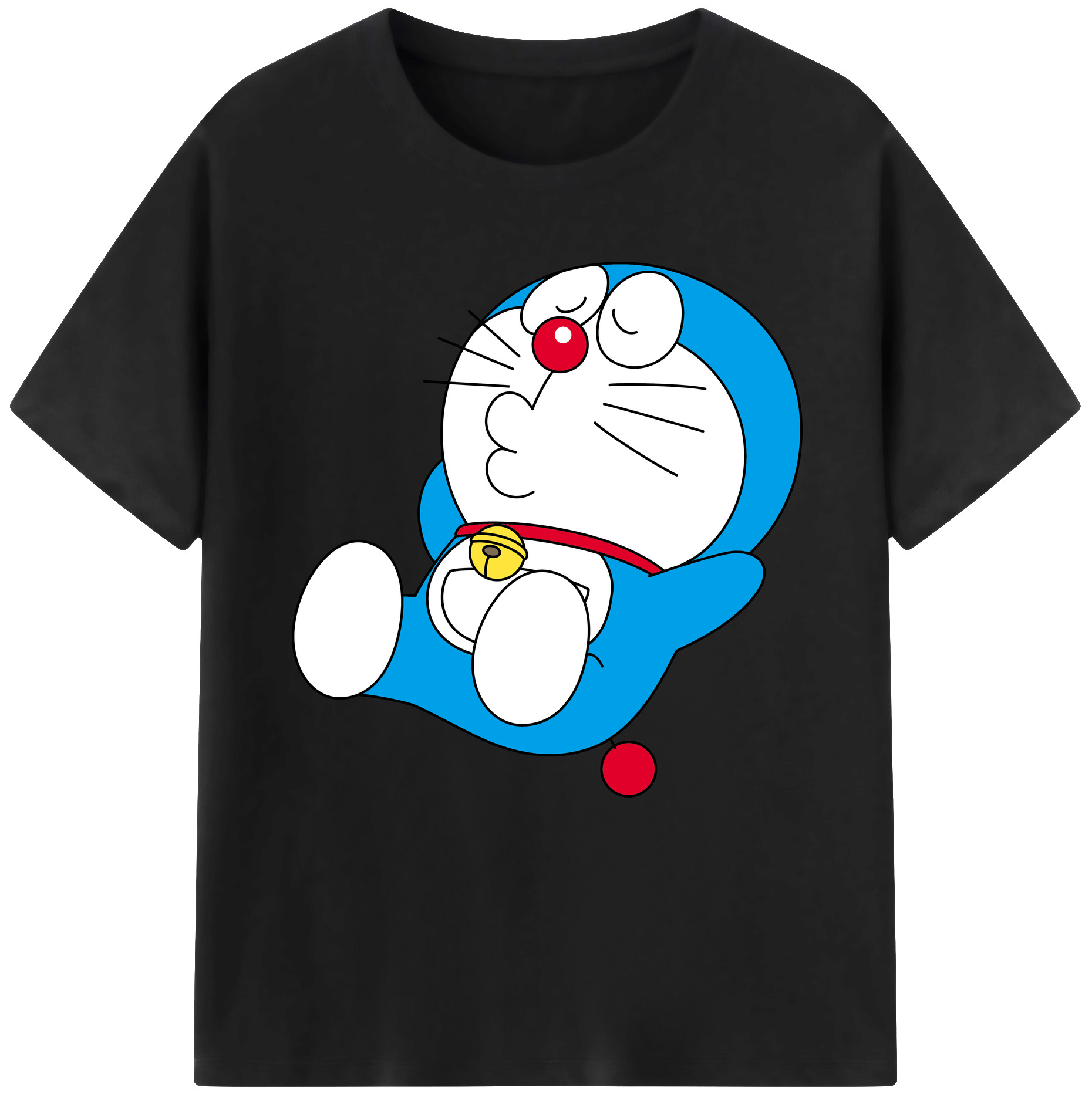 （画像用） ドラえもん Doraemon レディースカジュアルプリントTシャツ（綿100％）