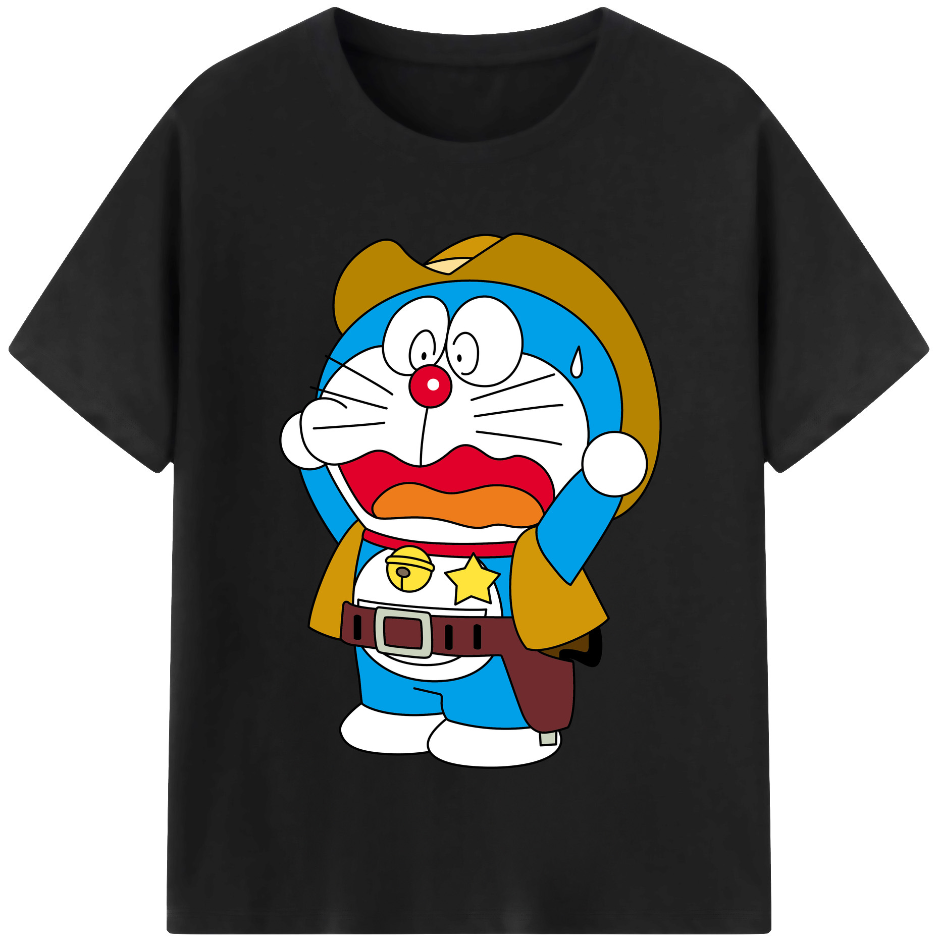 （画像用） ドラえもん Doraemon レディースカジュアルプリントTシャツ（綿100％）
