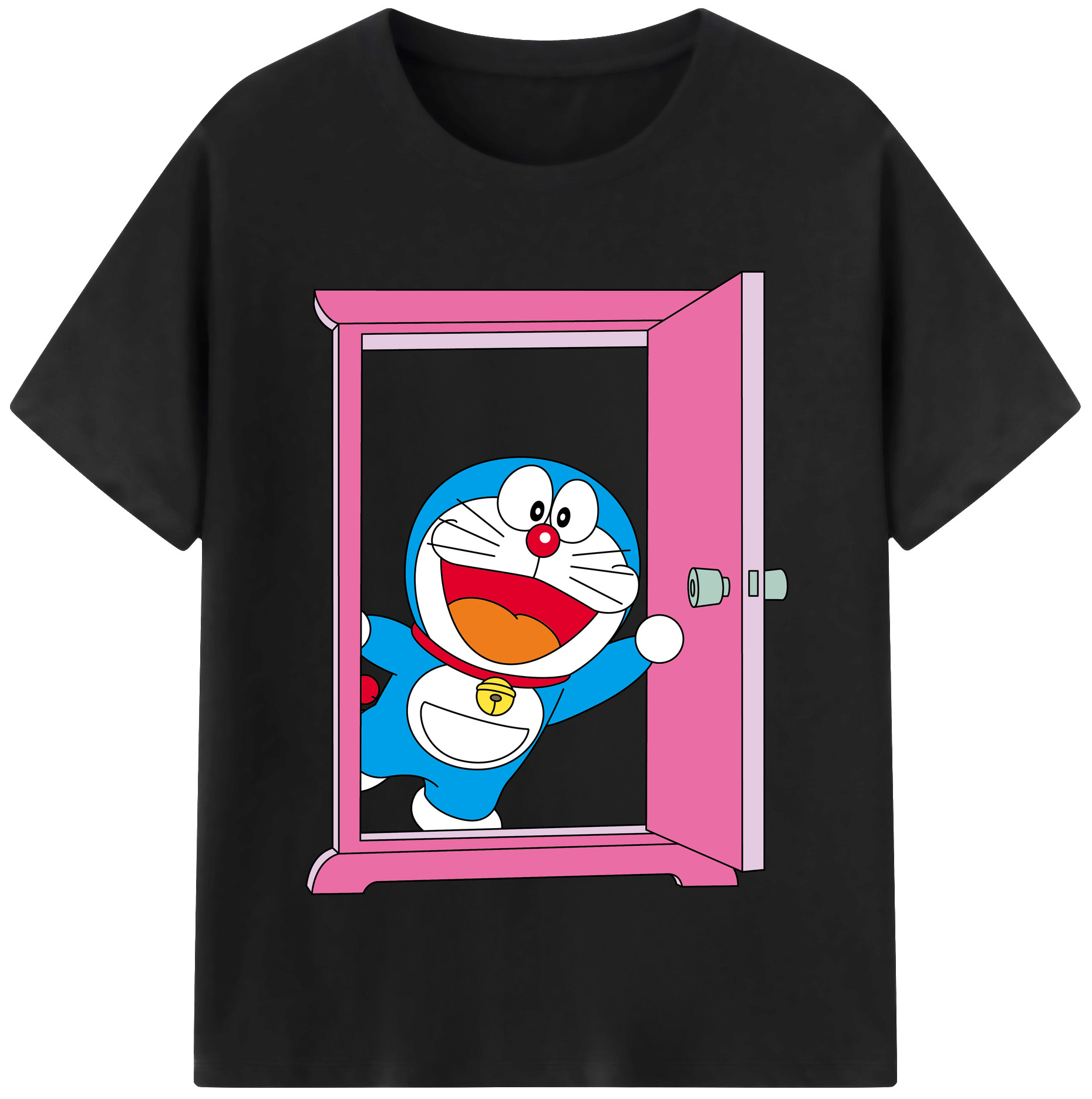 （画像用） ドラえもん Doraemon レディースカジュアルプリントTシャツ（綿100％）