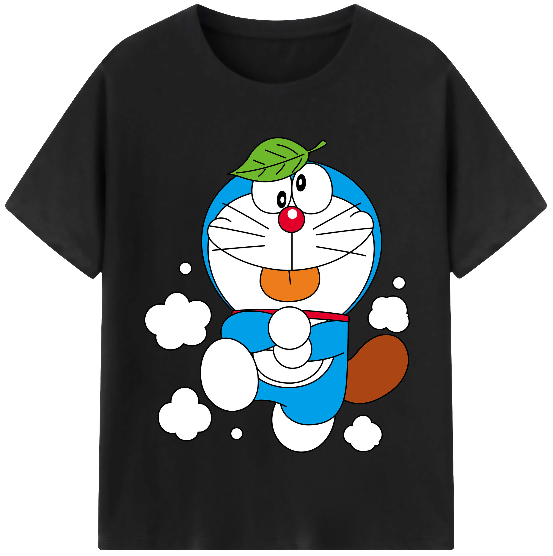 （画像用） ドラえもん Doraemon レディースカジュアルプリントTシャツ（綿100％）