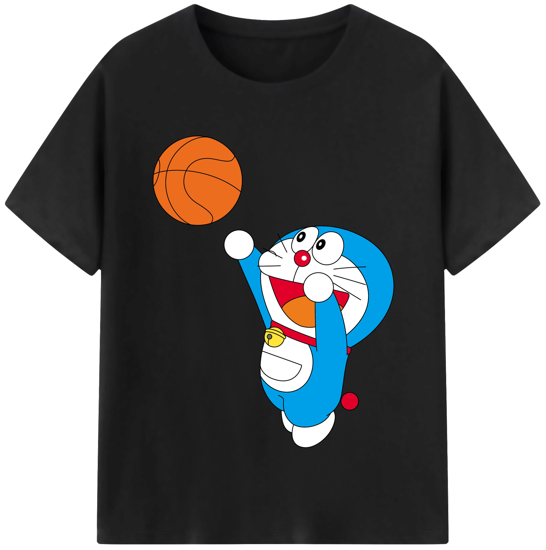 （画像用） ドラえもん Doraemon レディースカジュアルプリントTシャツ（綿100％）