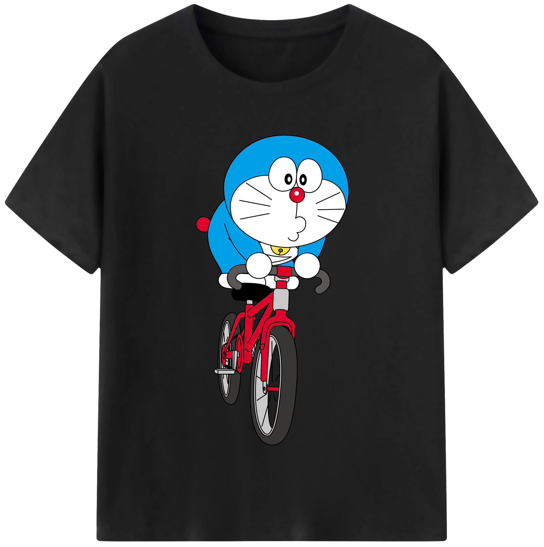 （画像用） ドラえもん Doraemon レディースカジュアルプリントTシャツ（綿100％）