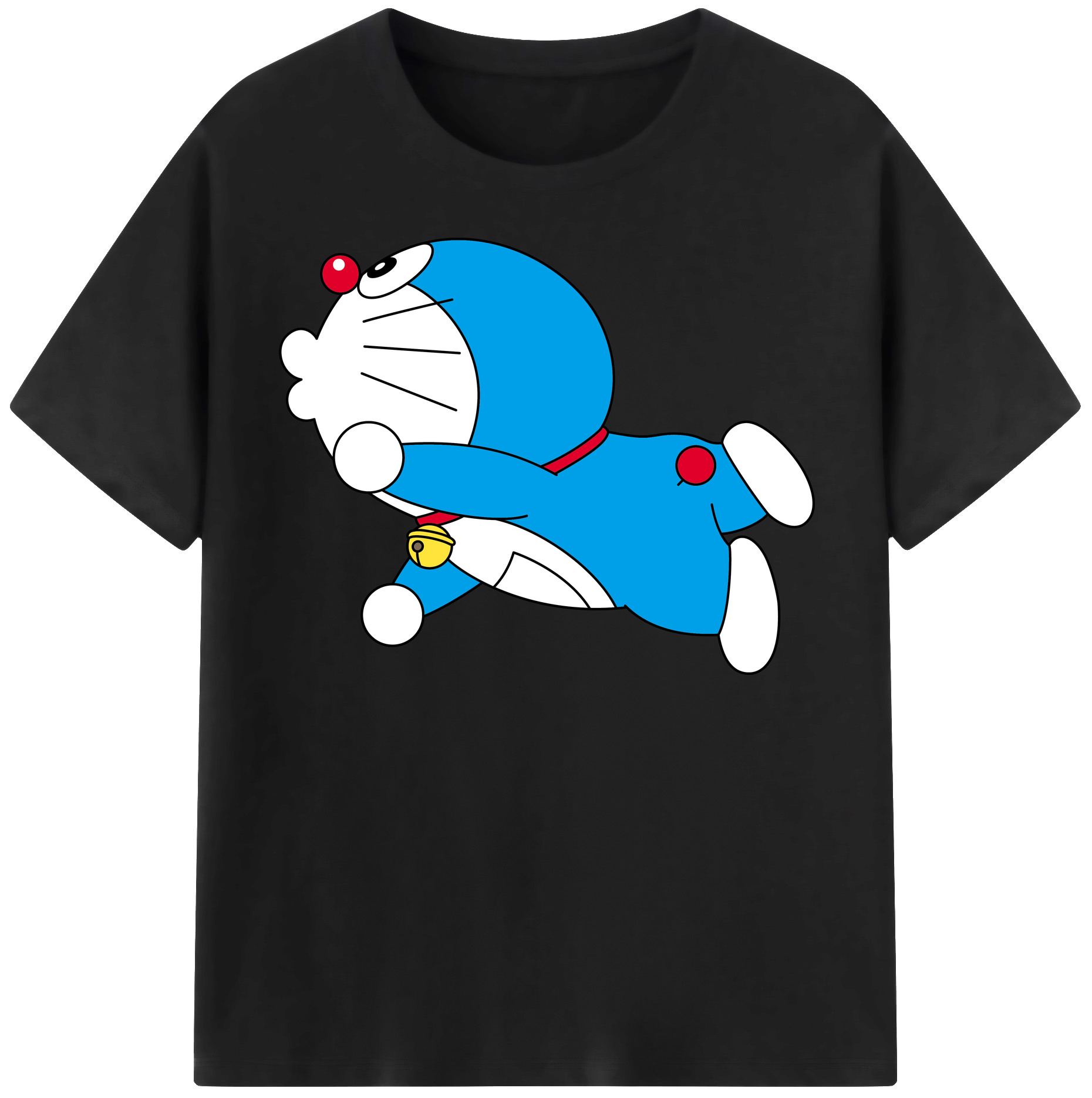 （画像用） ドラえもん Doraemon レディースカジュアルプリントTシャツ（綿100％）
