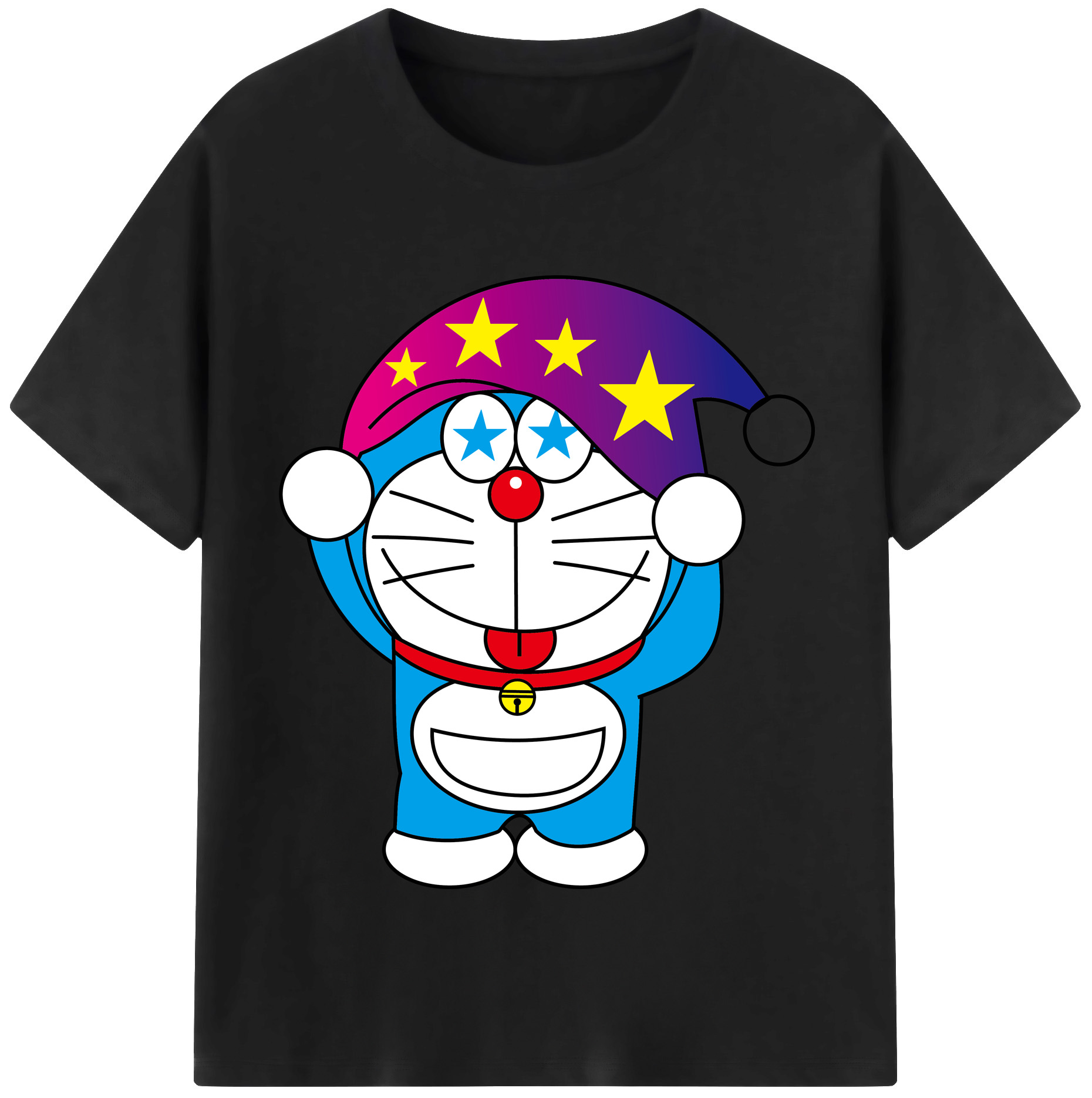 （画像用） ドラえもん Doraemon レディースカジュアルプリントTシャツ（綿100％）