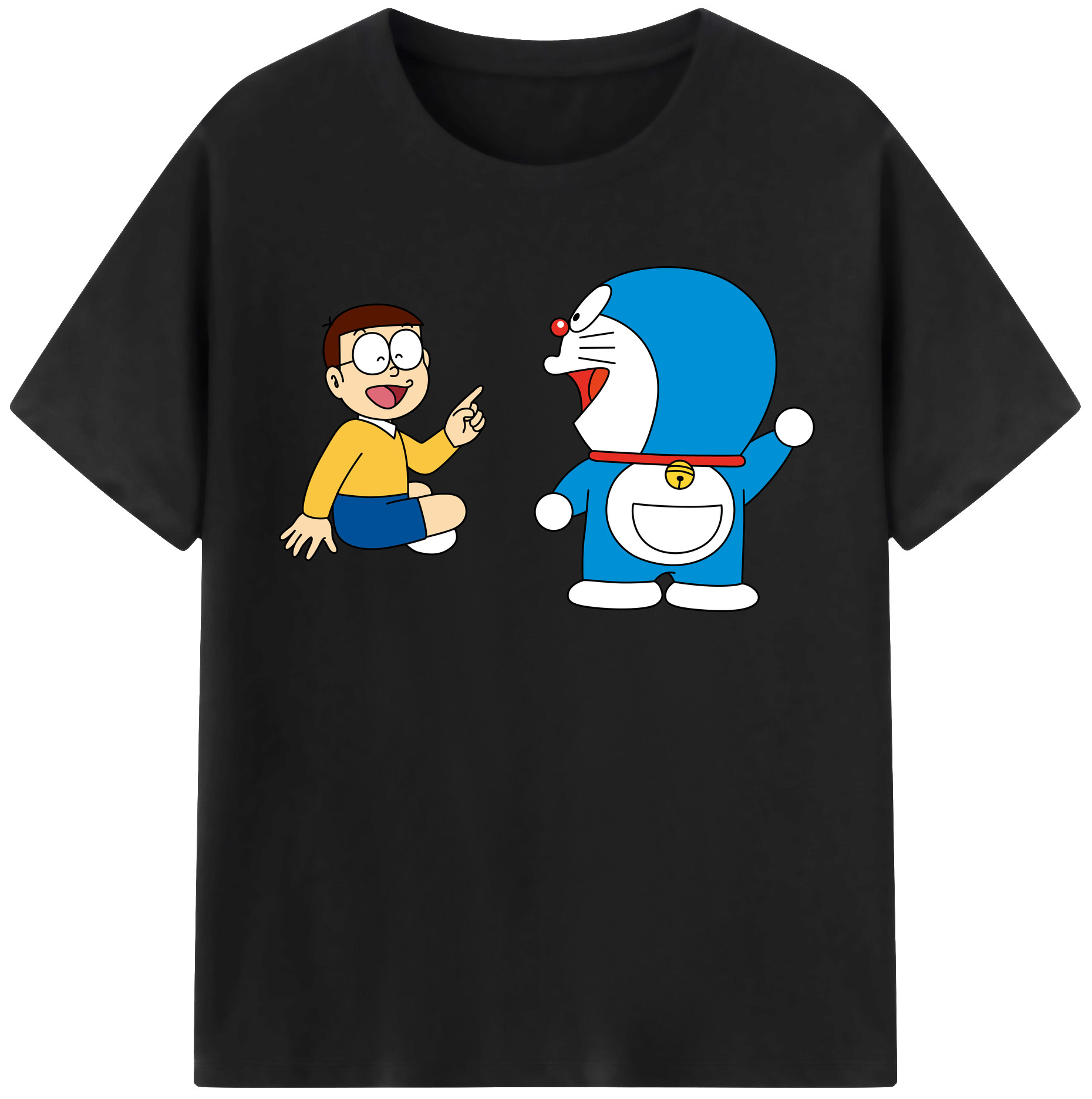 （画像用） ドラえもん Doraemon レディースカジュアルプリントTシャツ（綿100％）