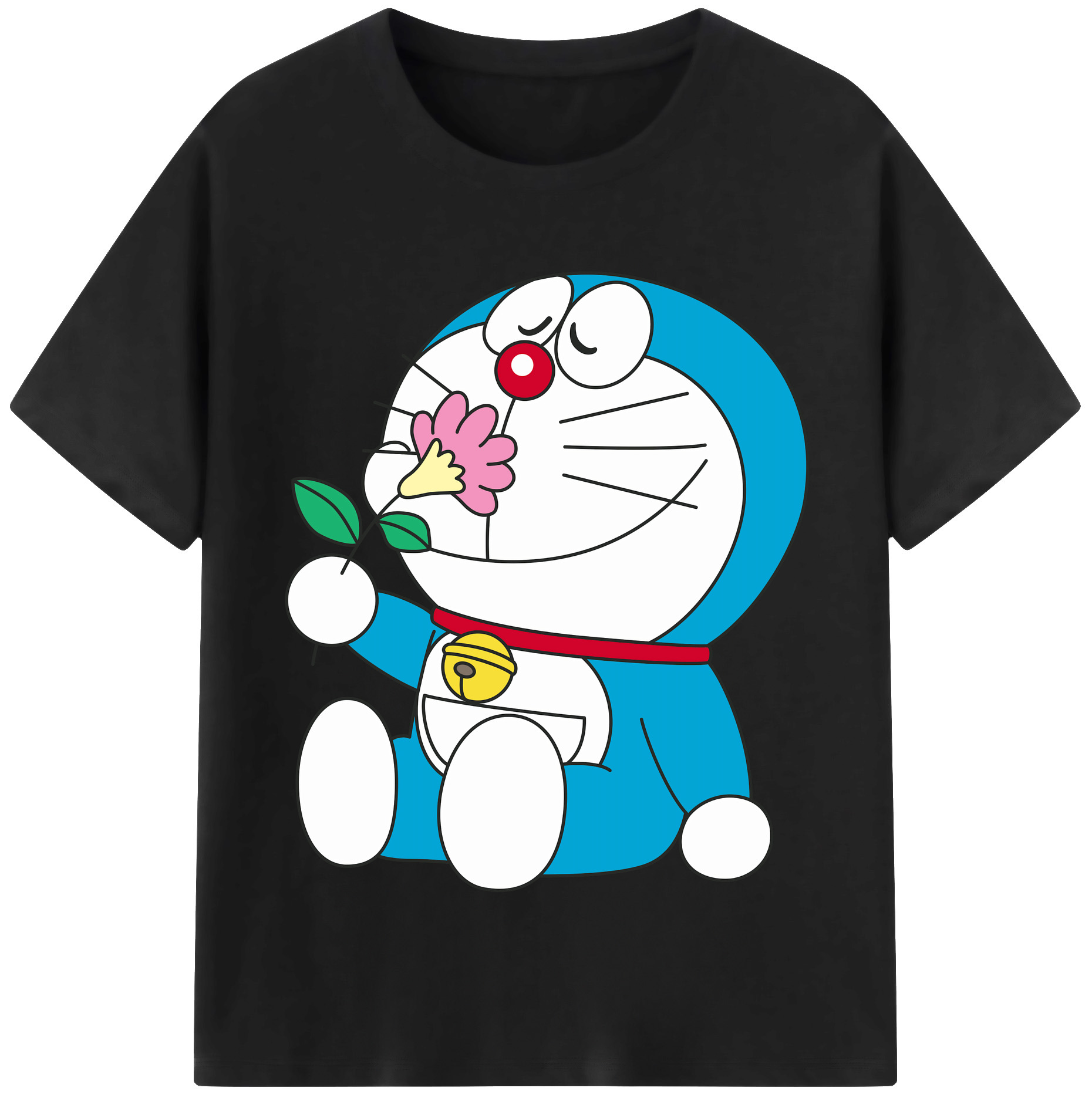 （画像用） ドラえもん Doraemon レディースカジュアルプリントTシャツ（綿100％）