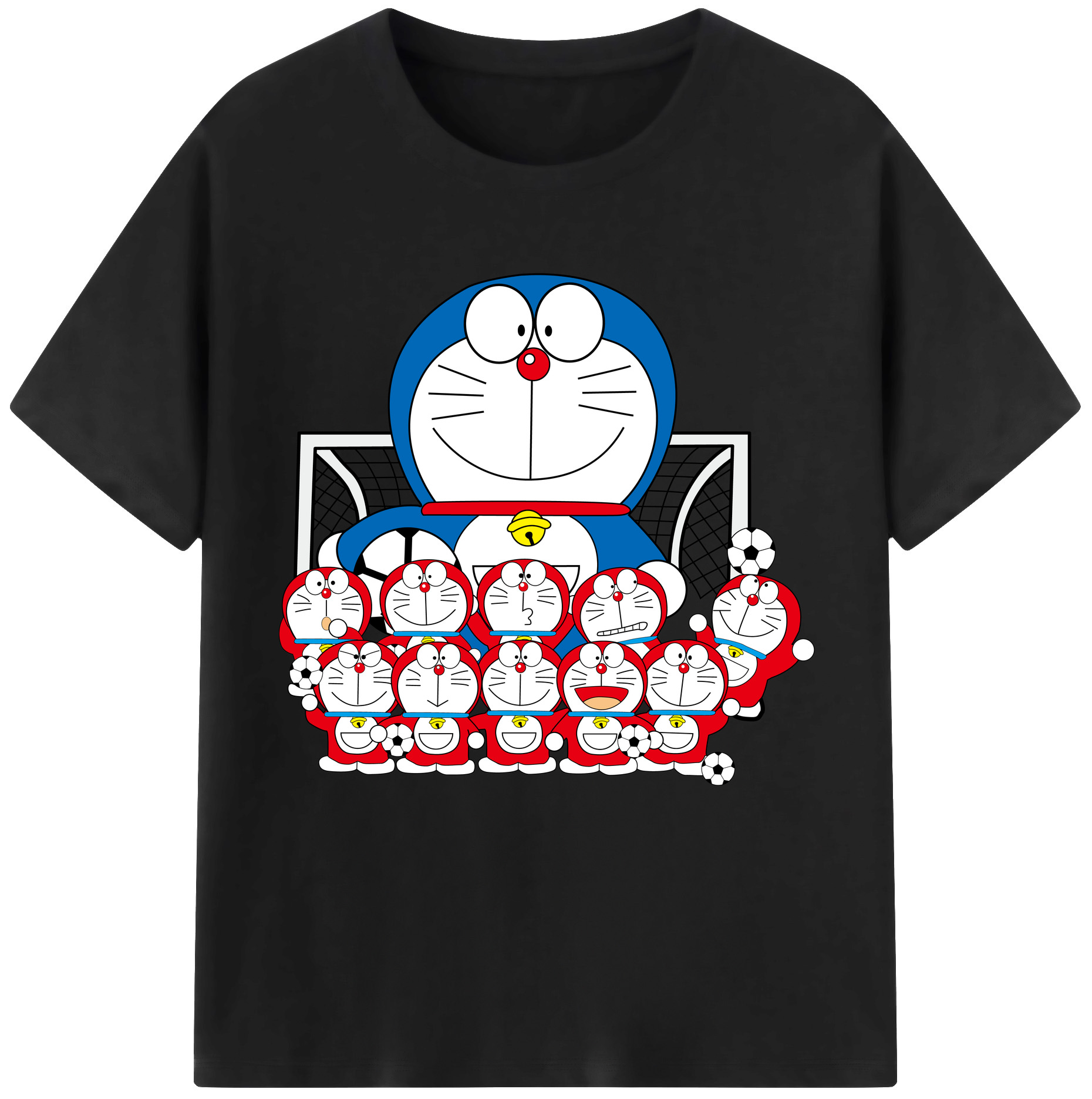（画像用） ドラえもん Doraemon レディースカジュアルプリントTシャツ（綿100％）