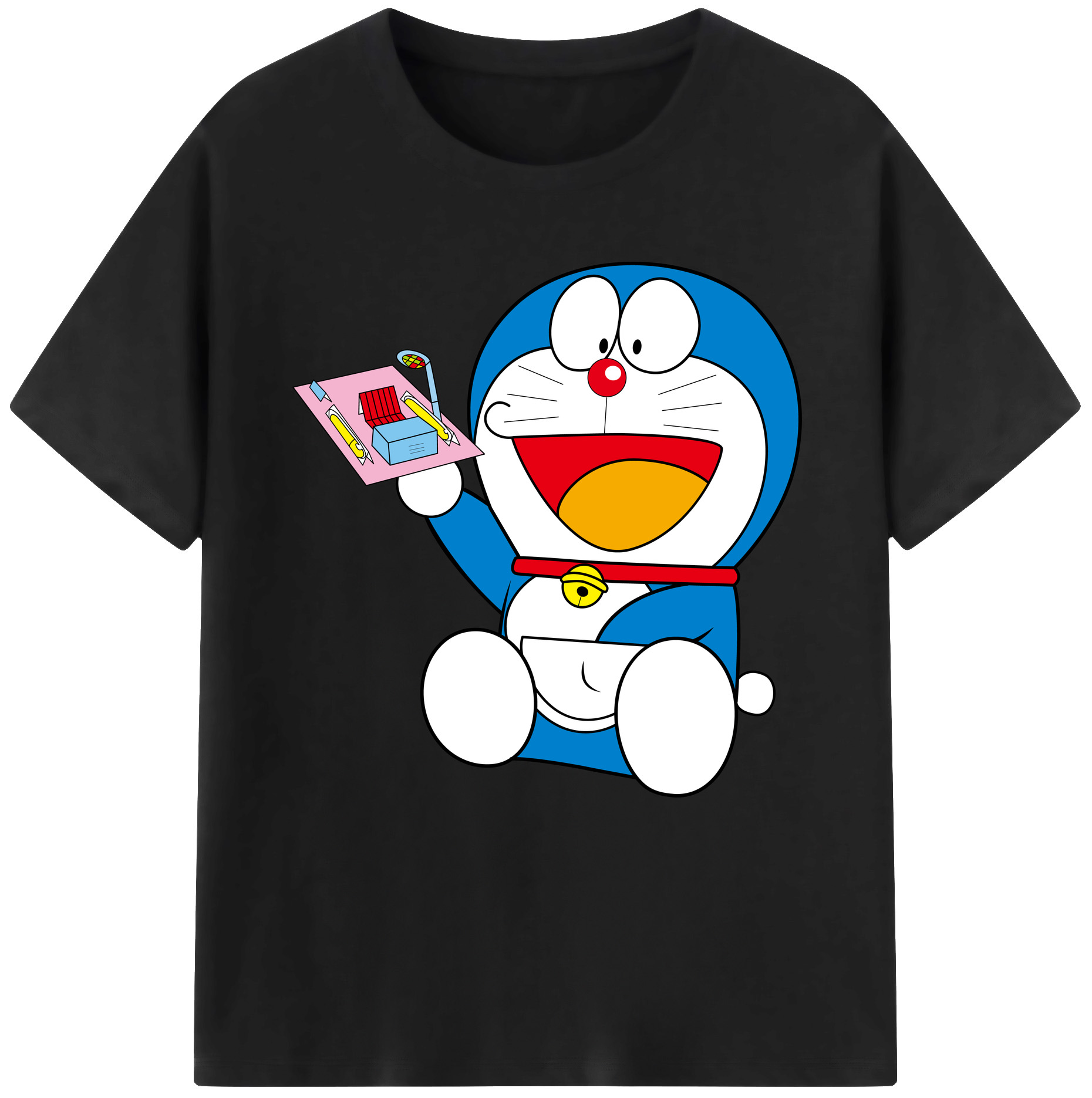 （画像用） ドラえもん Doraemon レディースカジュアルプリントTシャツ（綿100％）