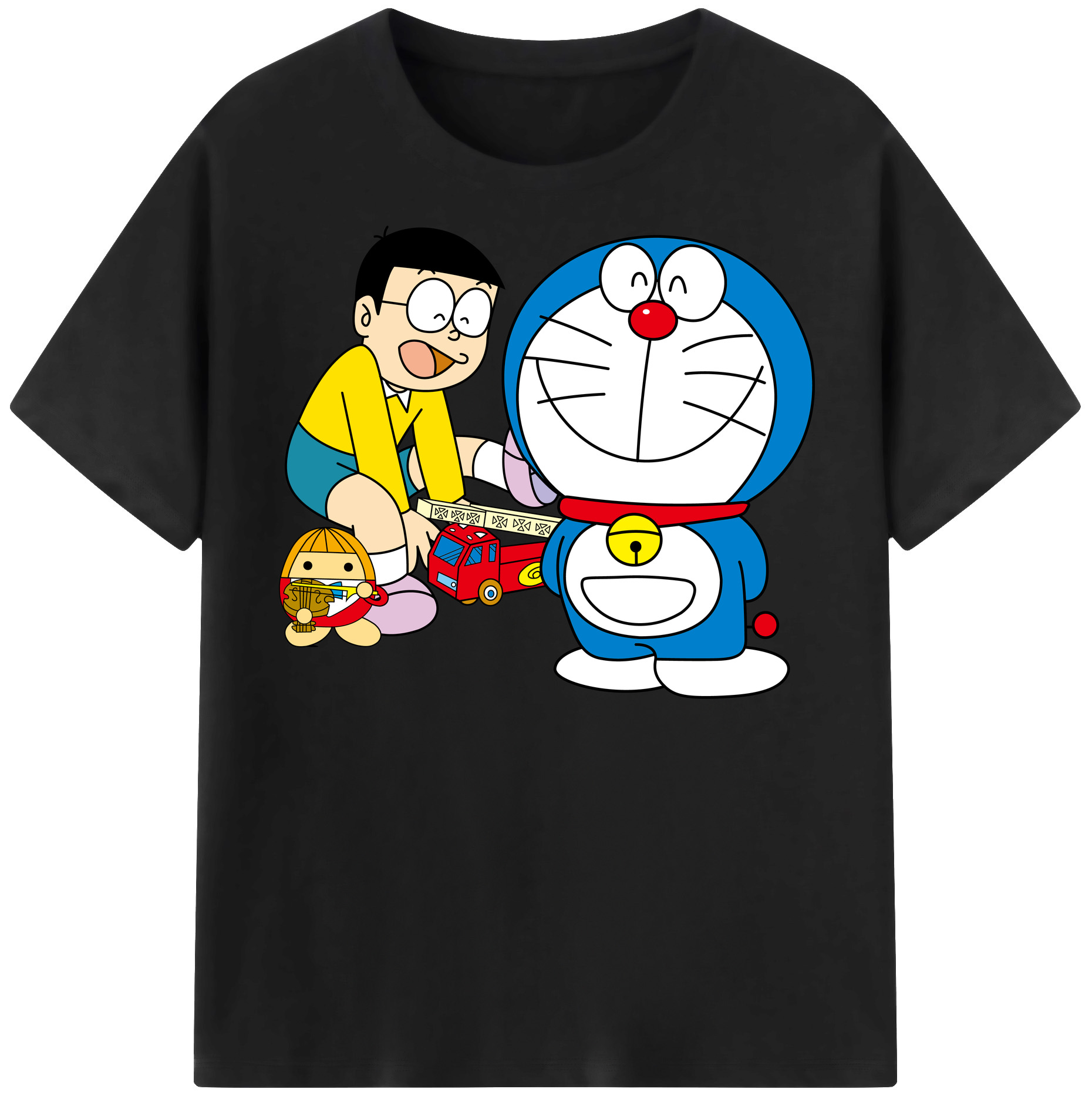 （画像用） ドラえもん Doraemon レディースカジュアルプリントTシャツ（綿100％）