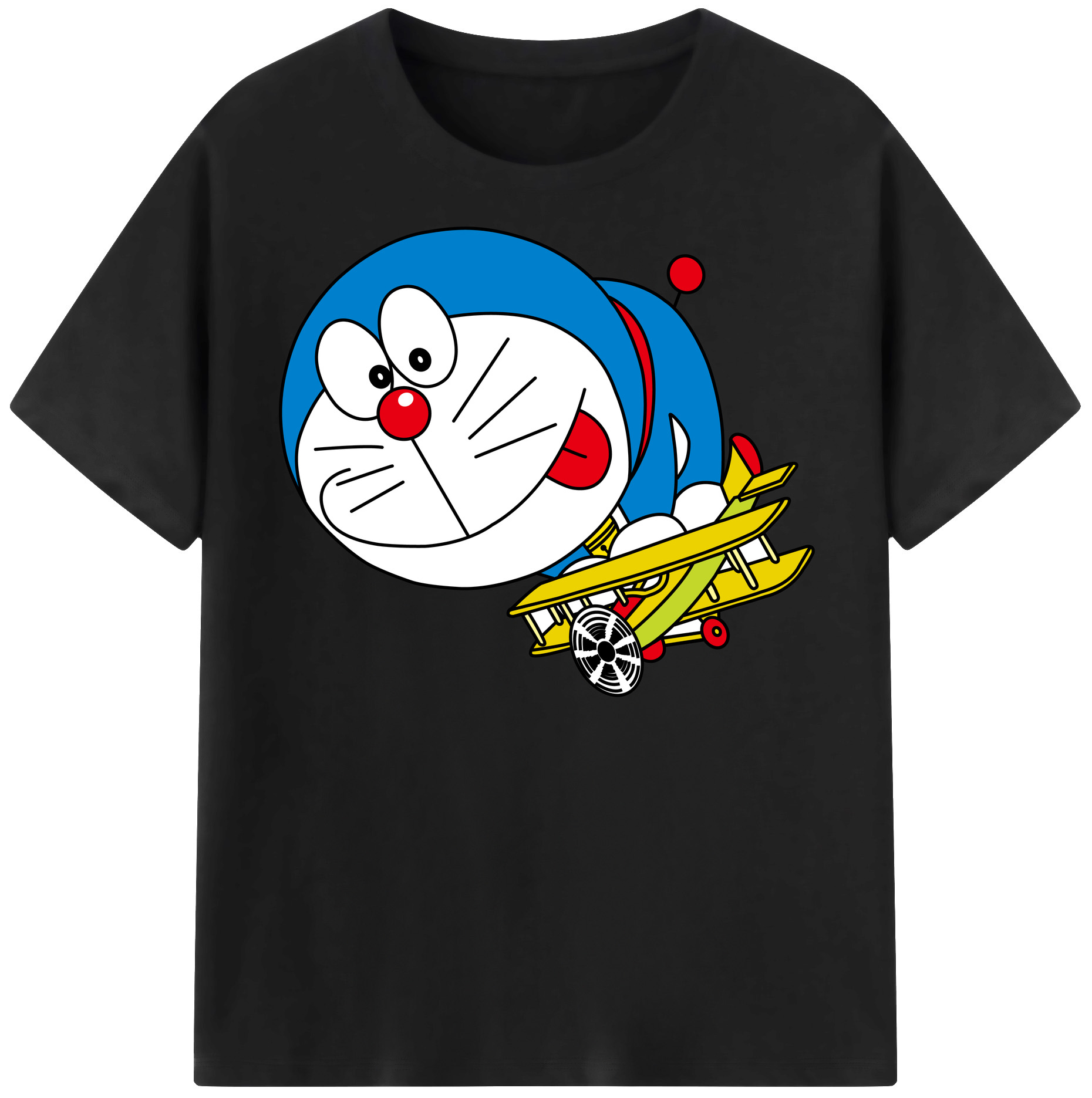 （画像用） ドラえもん Doraemon レディースカジュアルプリントTシャツ（綿100％）