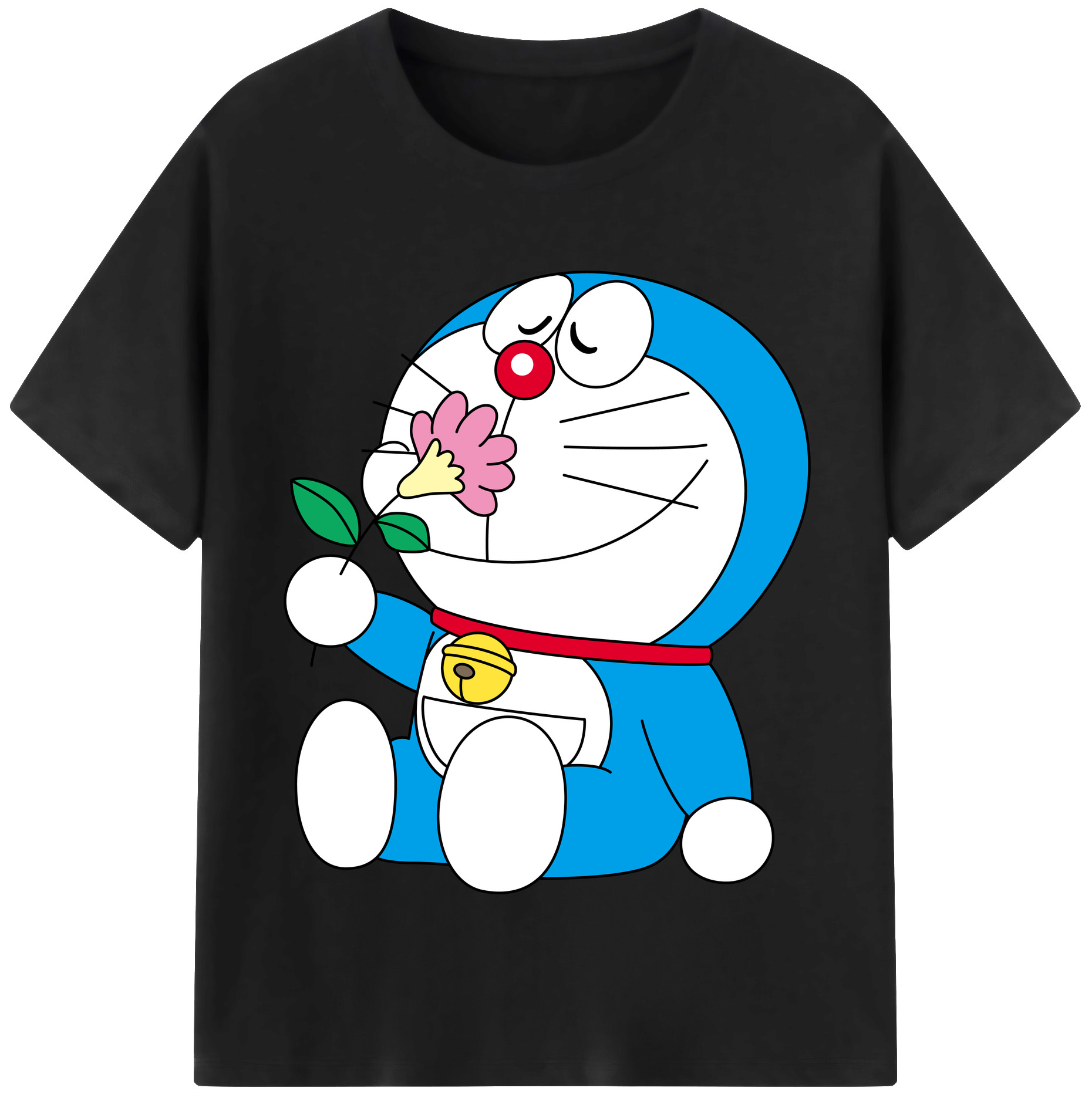 （画像用） ドラえもん Doraemon レディースカジュアルプリントTシャツ（綿100％）