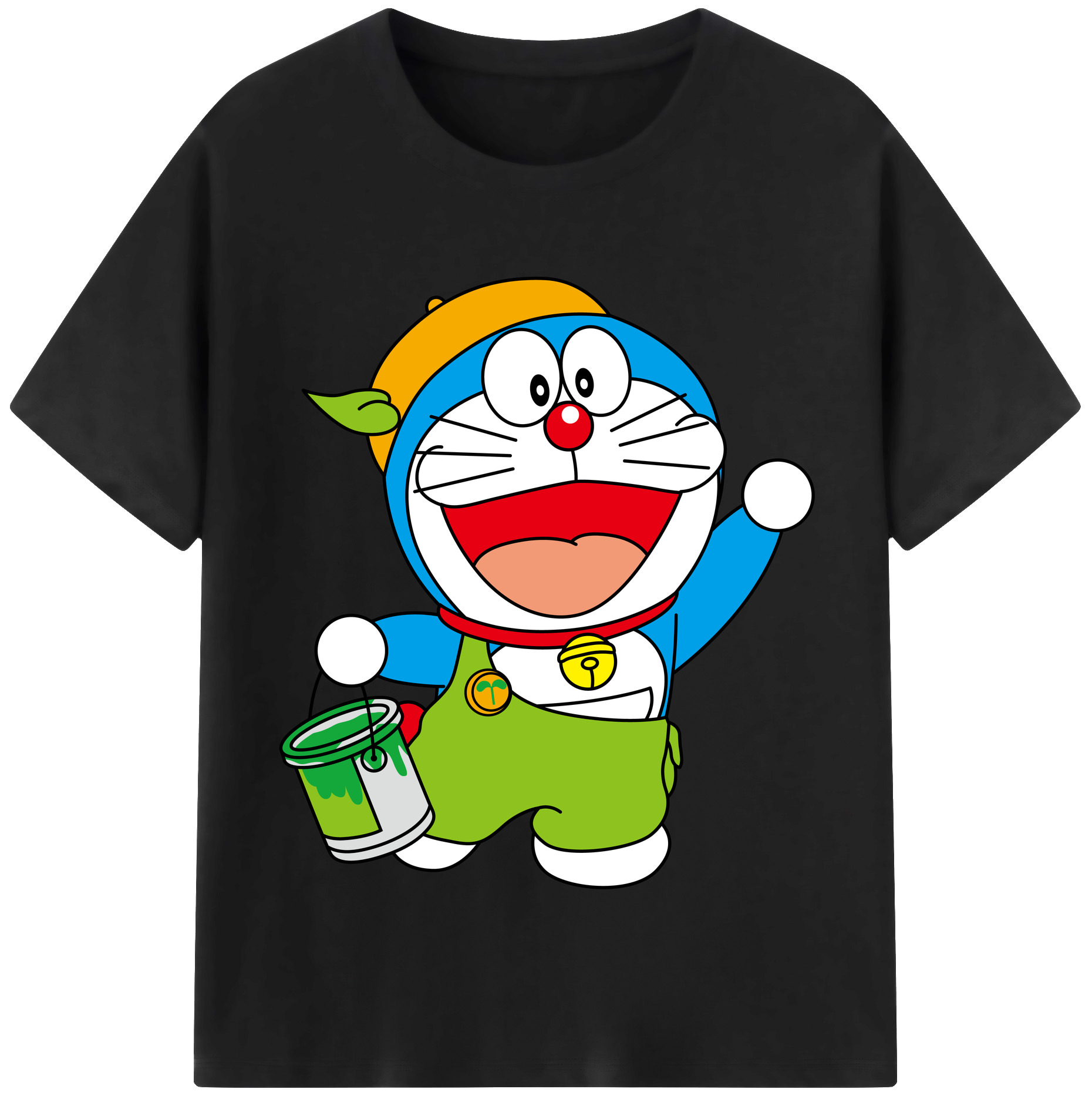 （画像用） ドラえもん Doraemon レディースカジュアルプリントTシャツ（綿100％）
