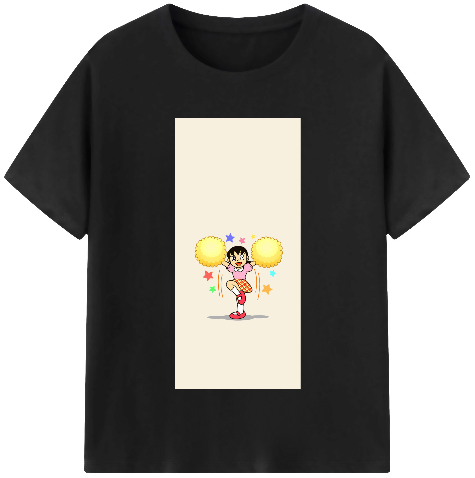 （画像用） ドラえもん みなもと しずか Doraemon Shizuka Minamoto レディースカジュアルプリントTシャツ（綿100％）