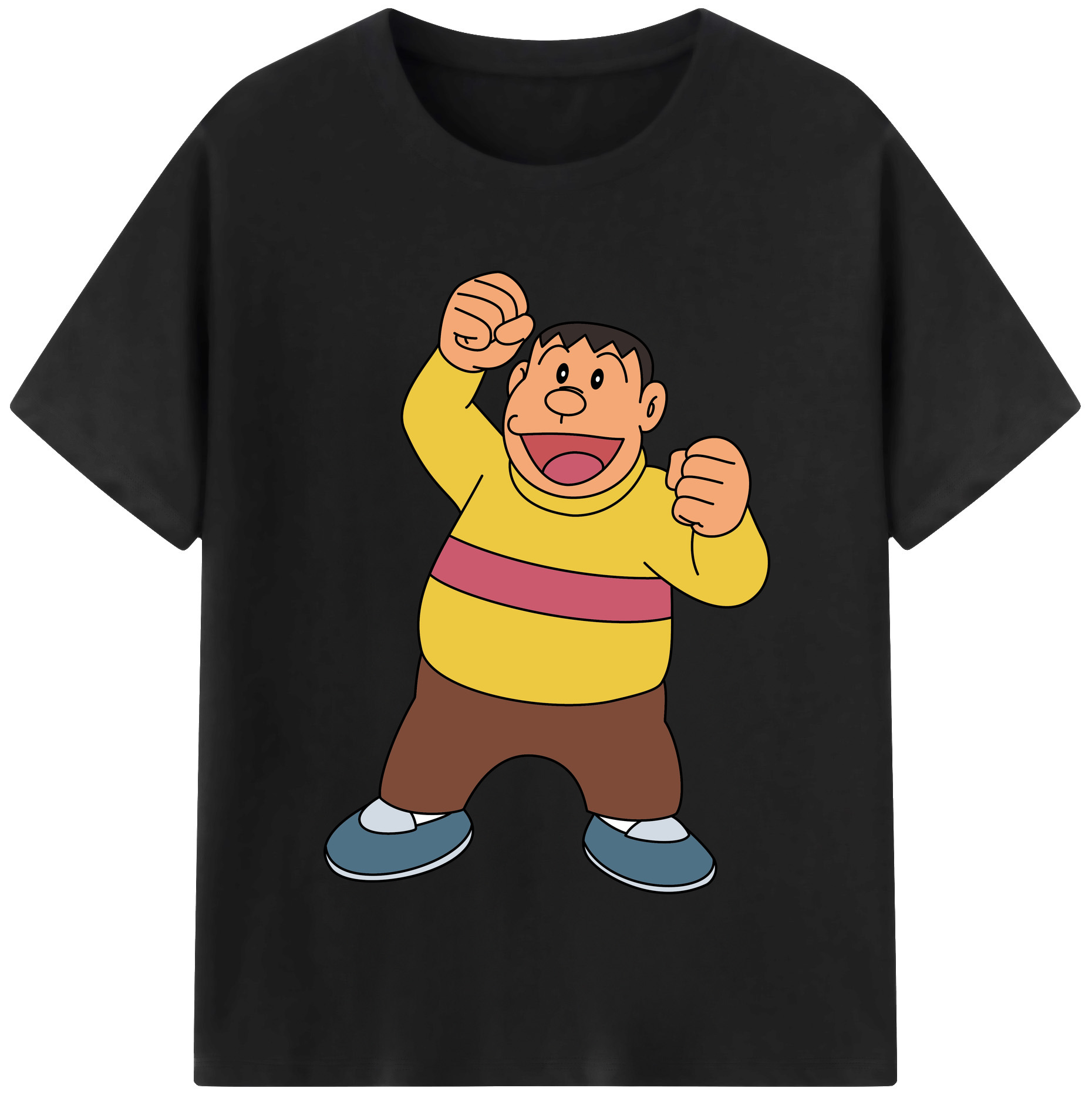 （画像用） ドラえもん 剛田武 Doraemon Gouta Takeshi レディースカジュアルプリントTシャツ（綿100％）