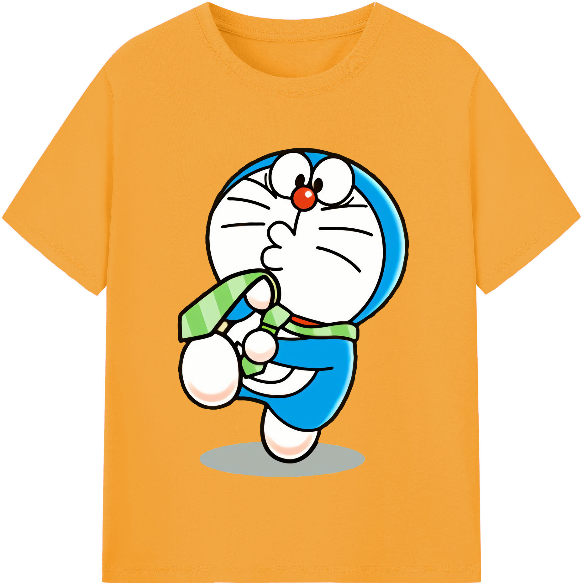 （画像用） ドラえもん Doraemon レディースカジュアルプリントTシャツ（綿100％）