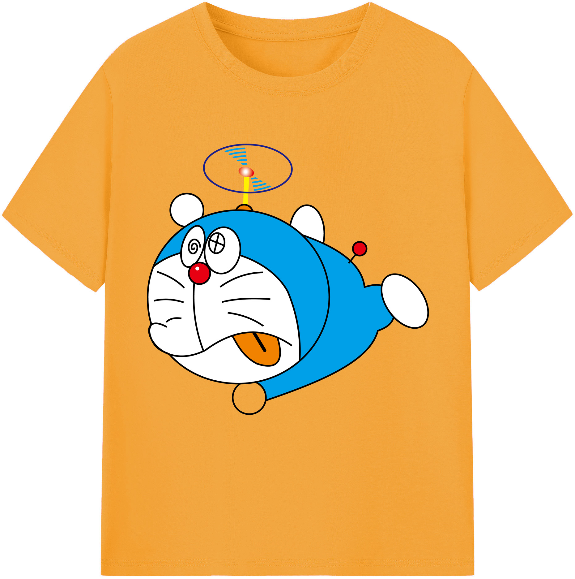 （画像用） ドラえもん Doraemon レディースカジュアルプリントTシャツ（綿100％）
