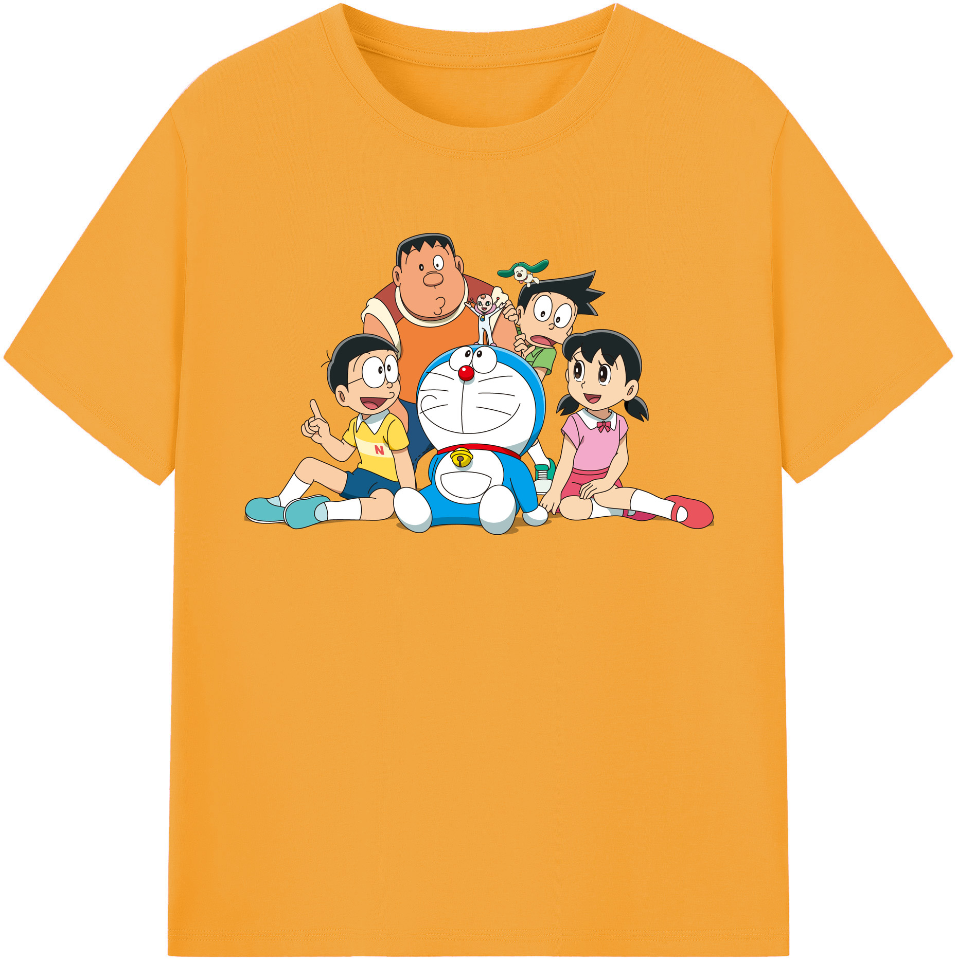 （画像用） ドラえもん Doraemon レディースカジュアルプリントTシャツ（綿100％）