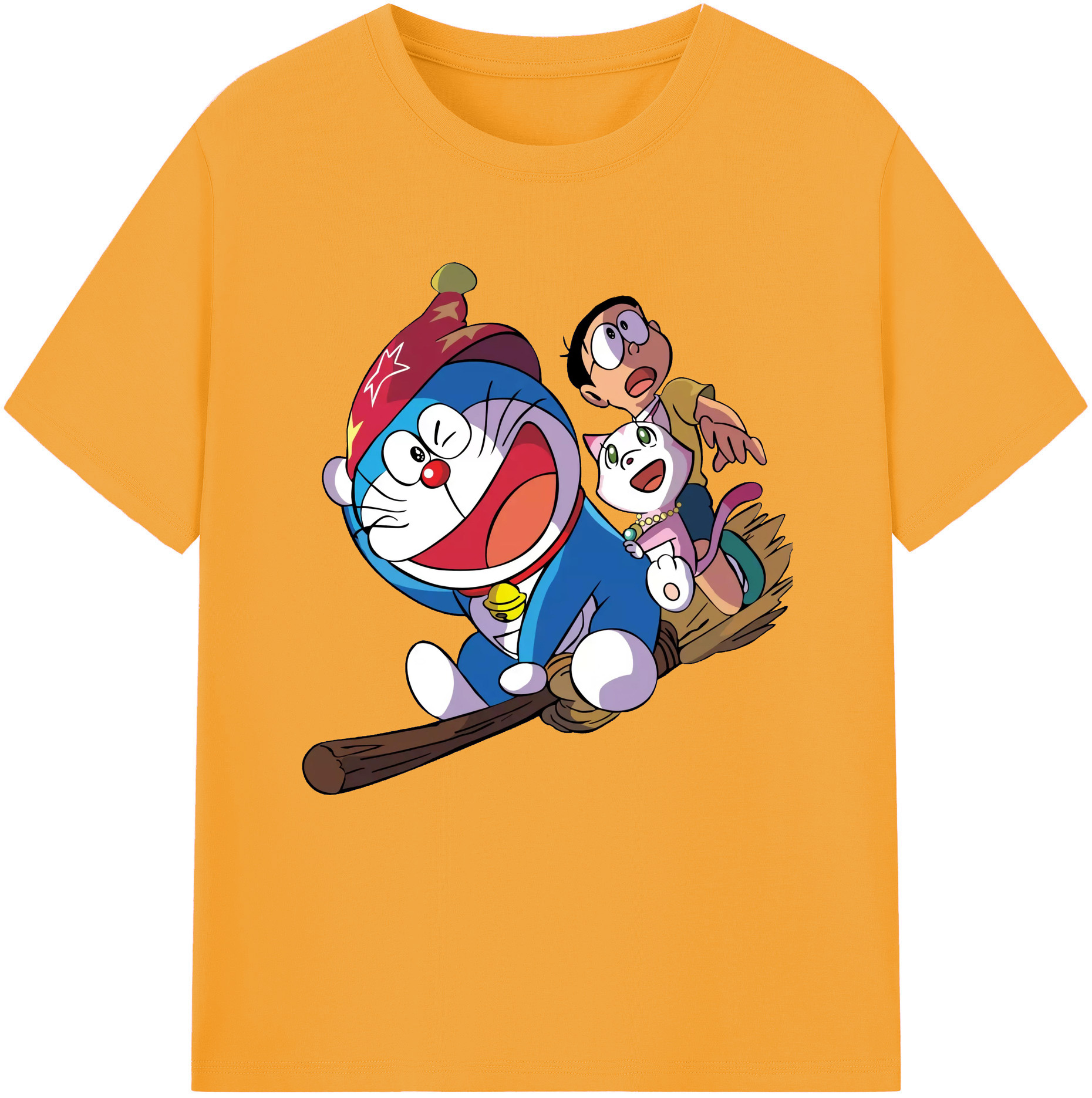 （画像用） ドラえもん Doraemon レディースカジュアルプリントTシャツ（綿100％）