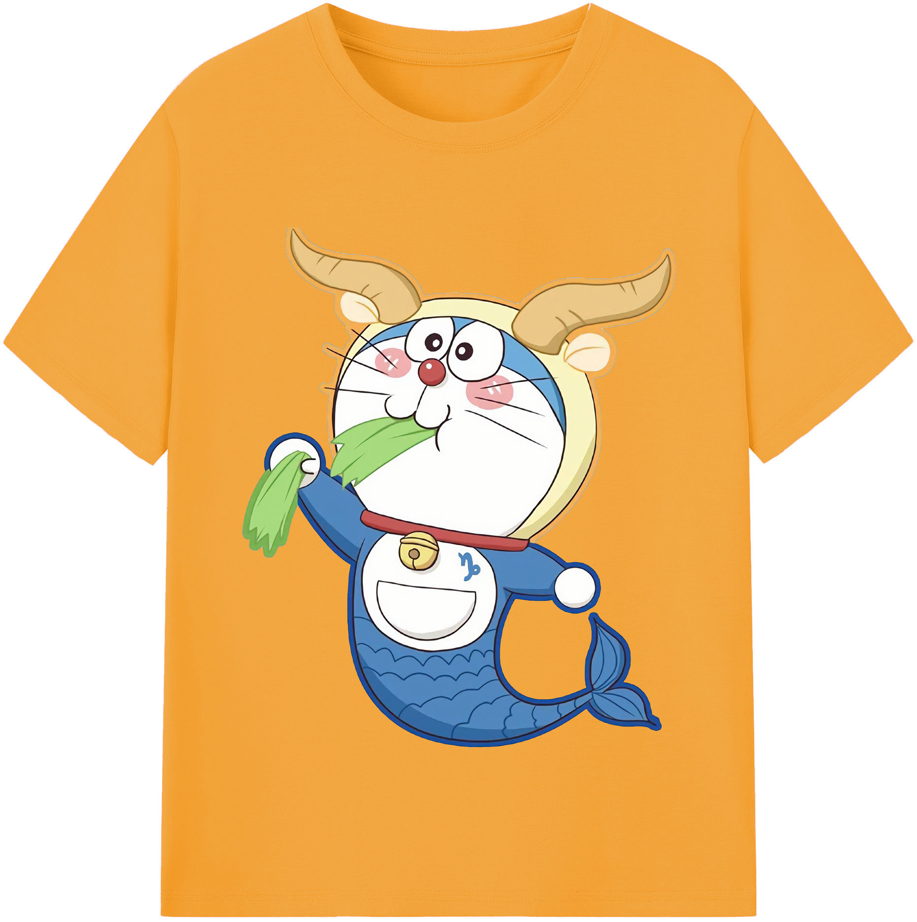 （画像用） ドラえもん Doraemon レディースカジュアルプリントTシャツ（綿100％）