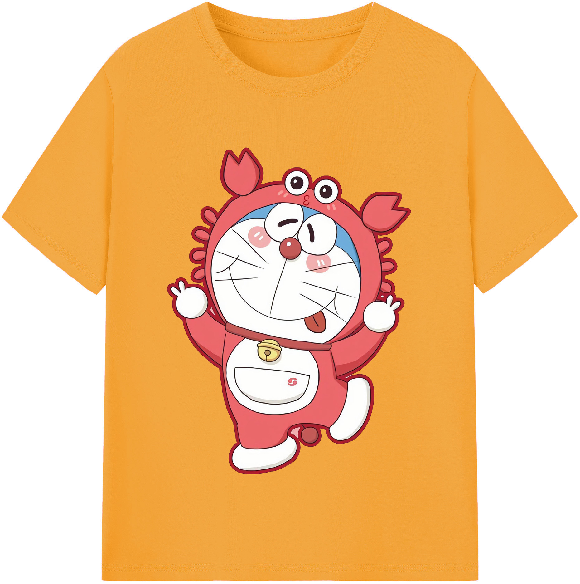 （画像用） ドラえもん Doraemon レディースカジュアルプリントTシャツ（綿100％）