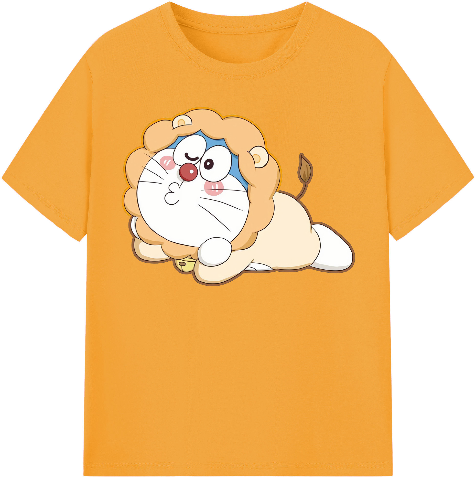 （画像用） ドラえもん Doraemon レディースカジュアルプリントTシャツ（綿100％）