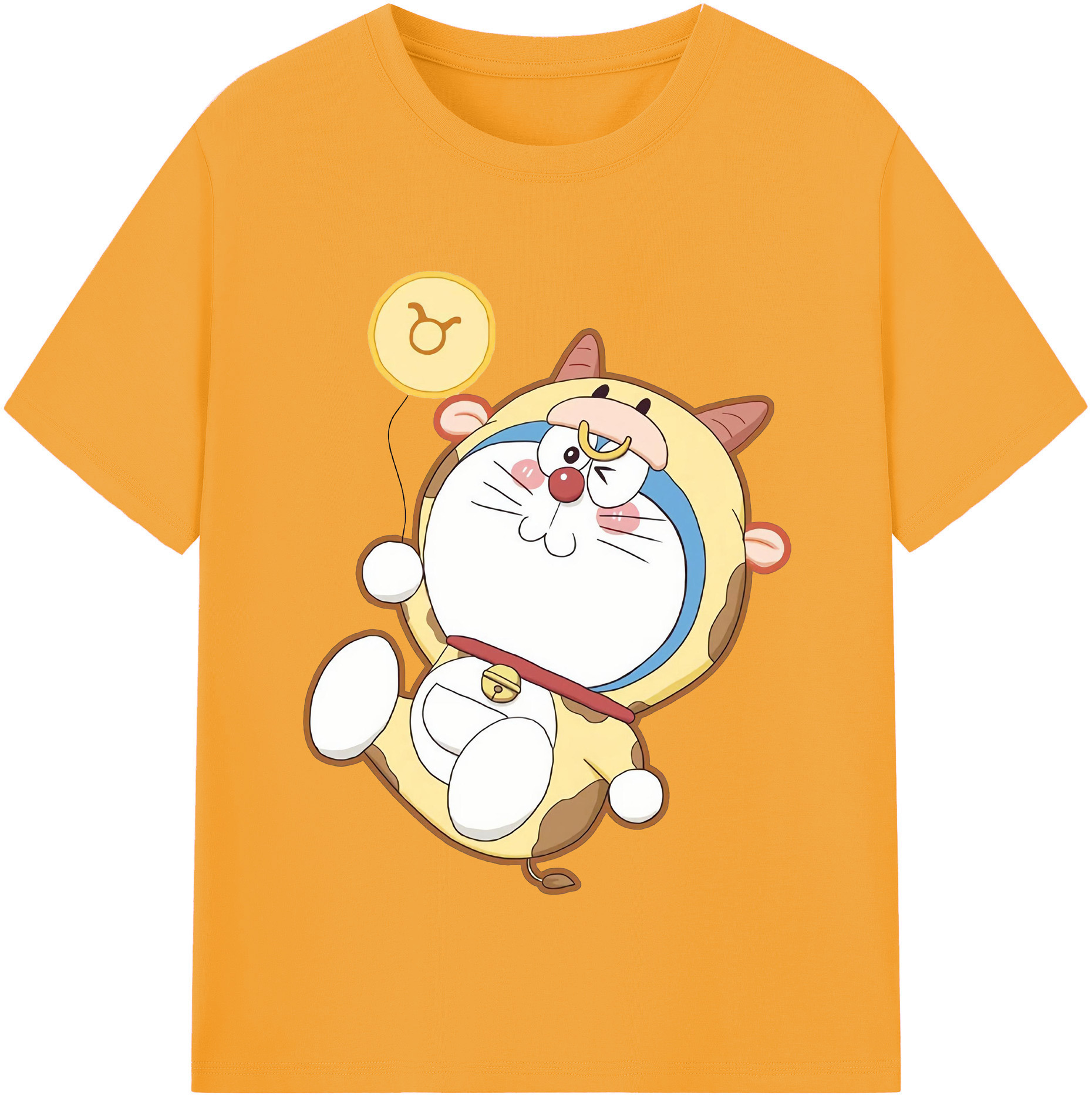 （画像用） ドラえもん Doraemon レディースカジュアルプリントTシャツ（綿100％）