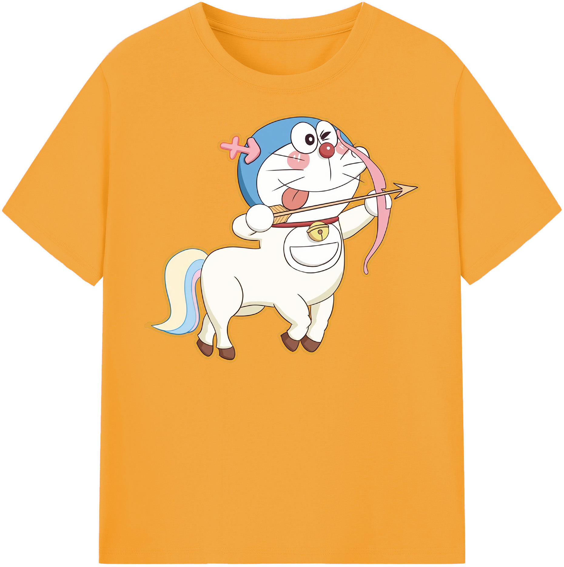（画像用） ドラえもん Doraemon レディースカジュアルプリントTシャツ（綿100％）