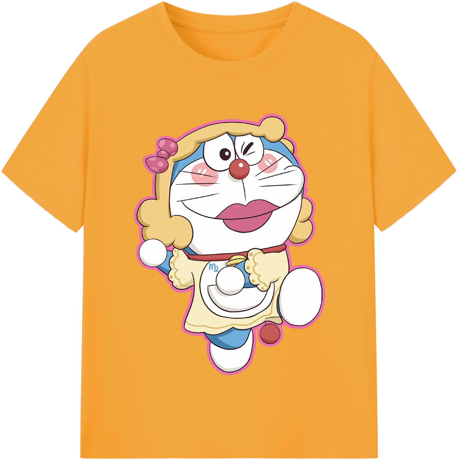 （画像用） ドラえもん Doraemon レディースカジュアルプリントTシャツ（綿100％）