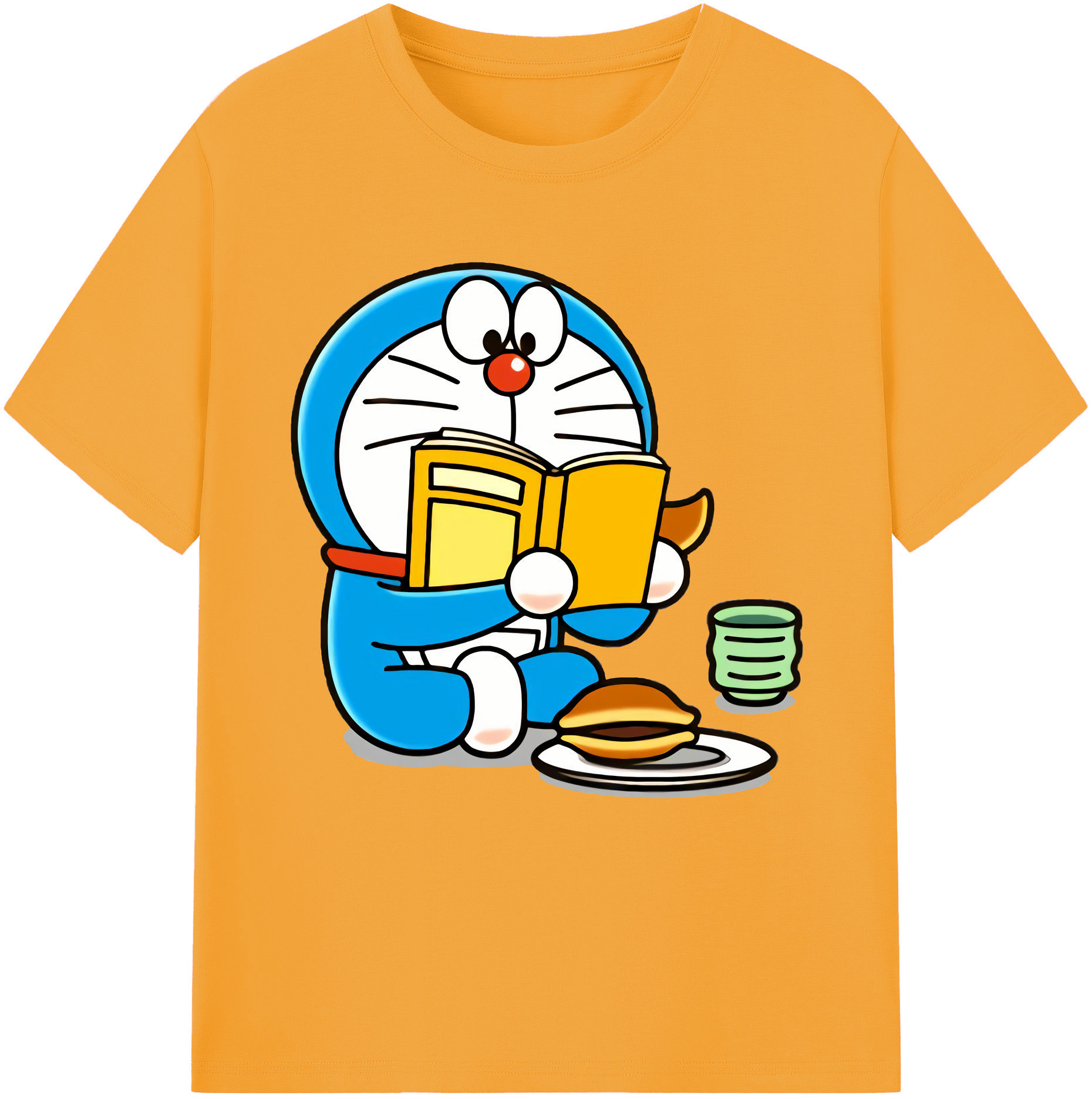 （画像用） ドラえもん Doraemon レディースカジュアルプリントTシャツ（綿100％）