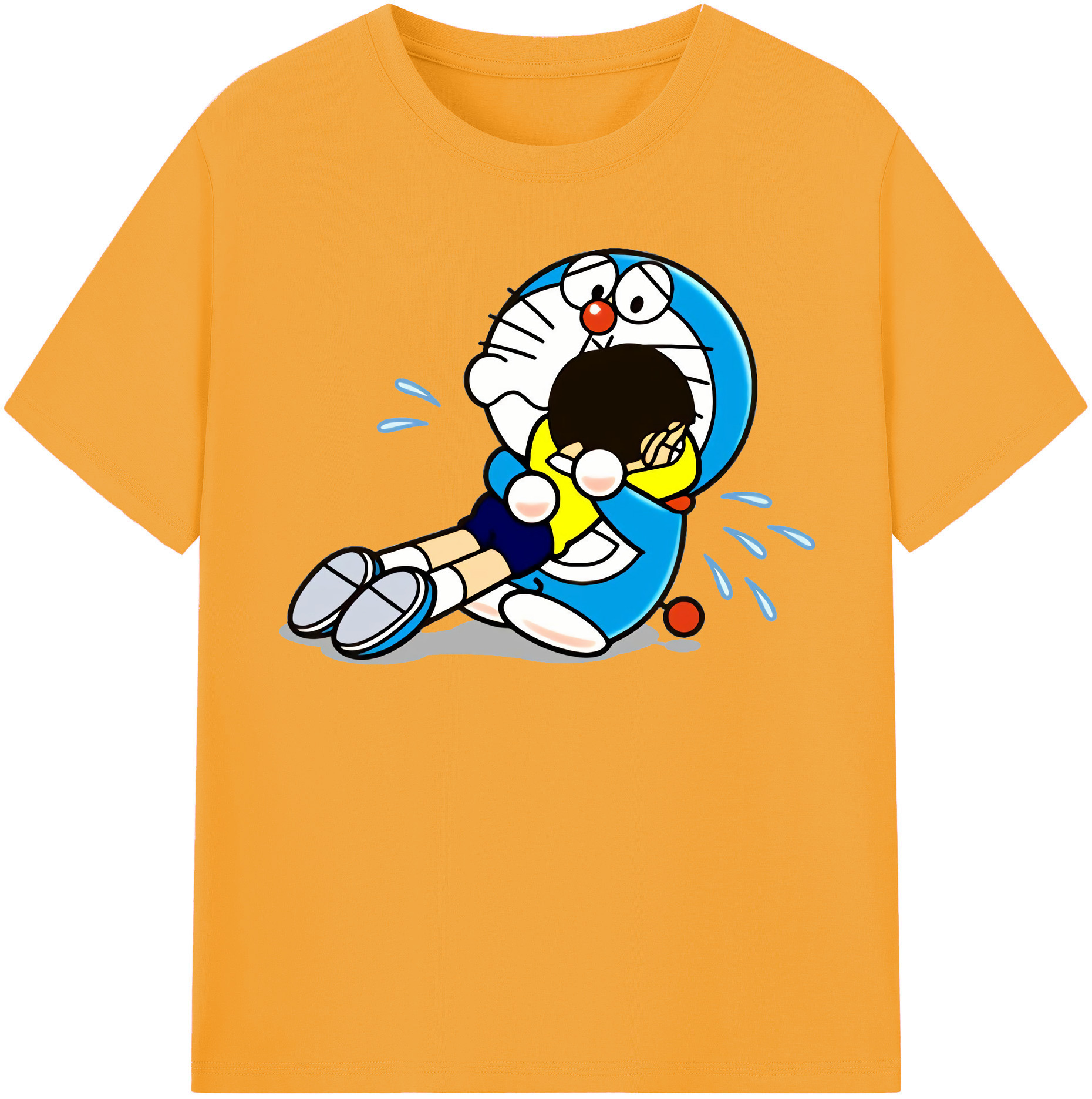 （画像用） ドラえもん Doraemon レディースカジュアルプリントTシャツ（綿100％）