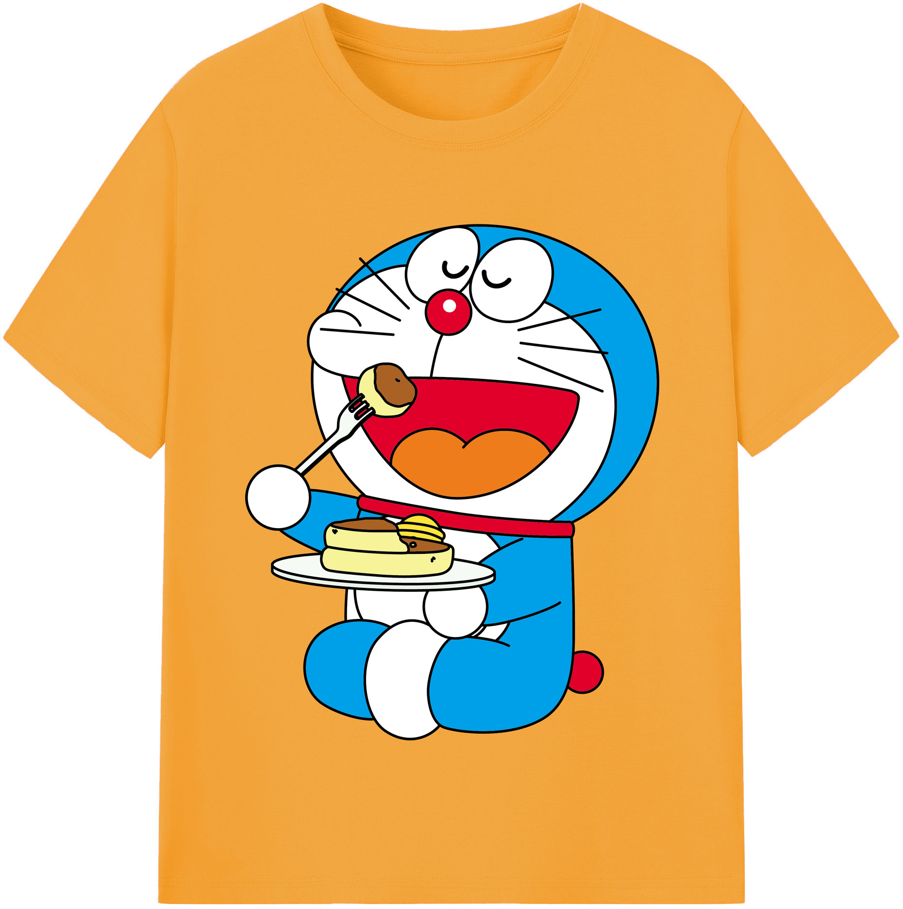 （画像用） ドラえもん Doraemon レディースカジュアルプリントTシャツ（綿100％）