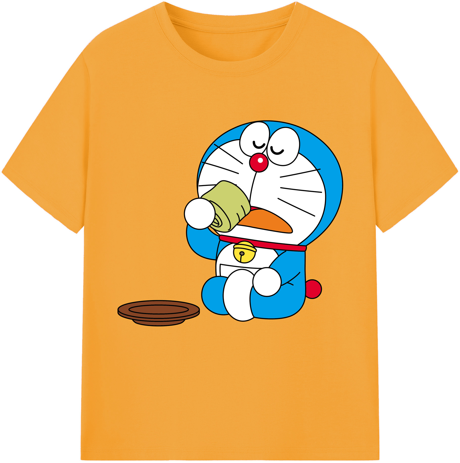（画像用） ドラえもん Doraemon レディースカジュアルプリントTシャツ（綿100％）