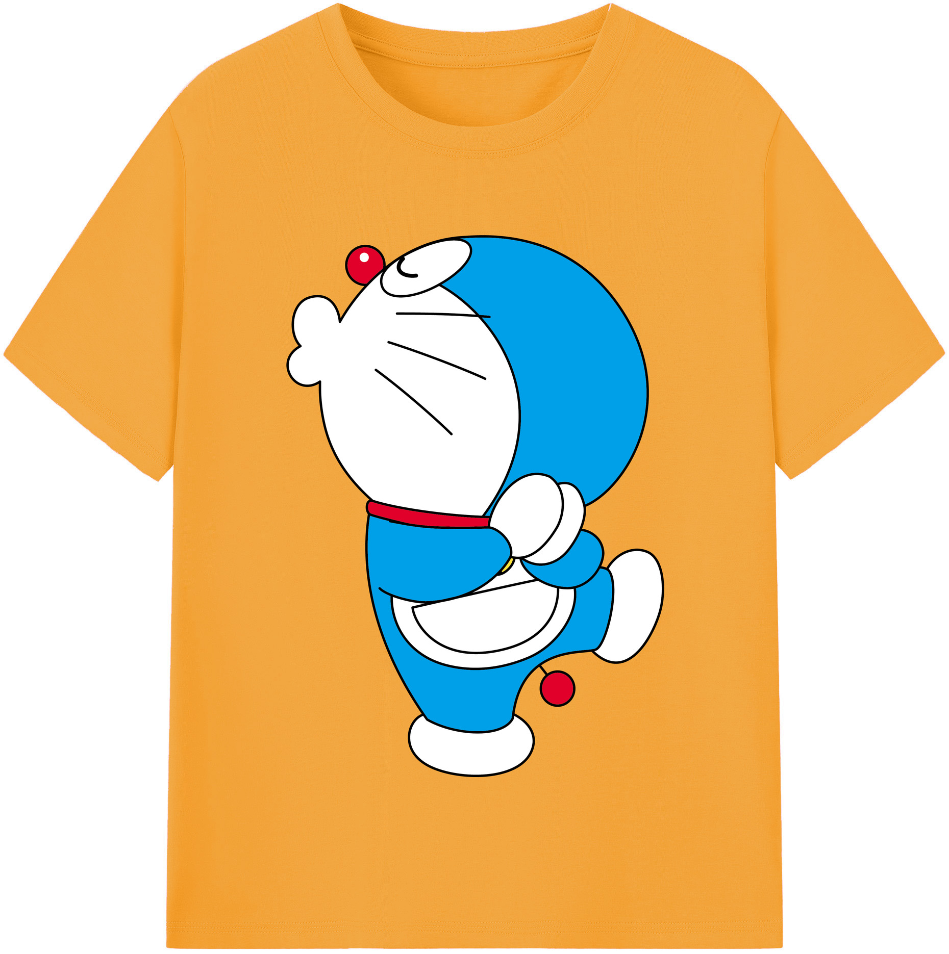（画像用） ドラえもん Doraemon レディースカジュアルプリントTシャツ（綿100％）