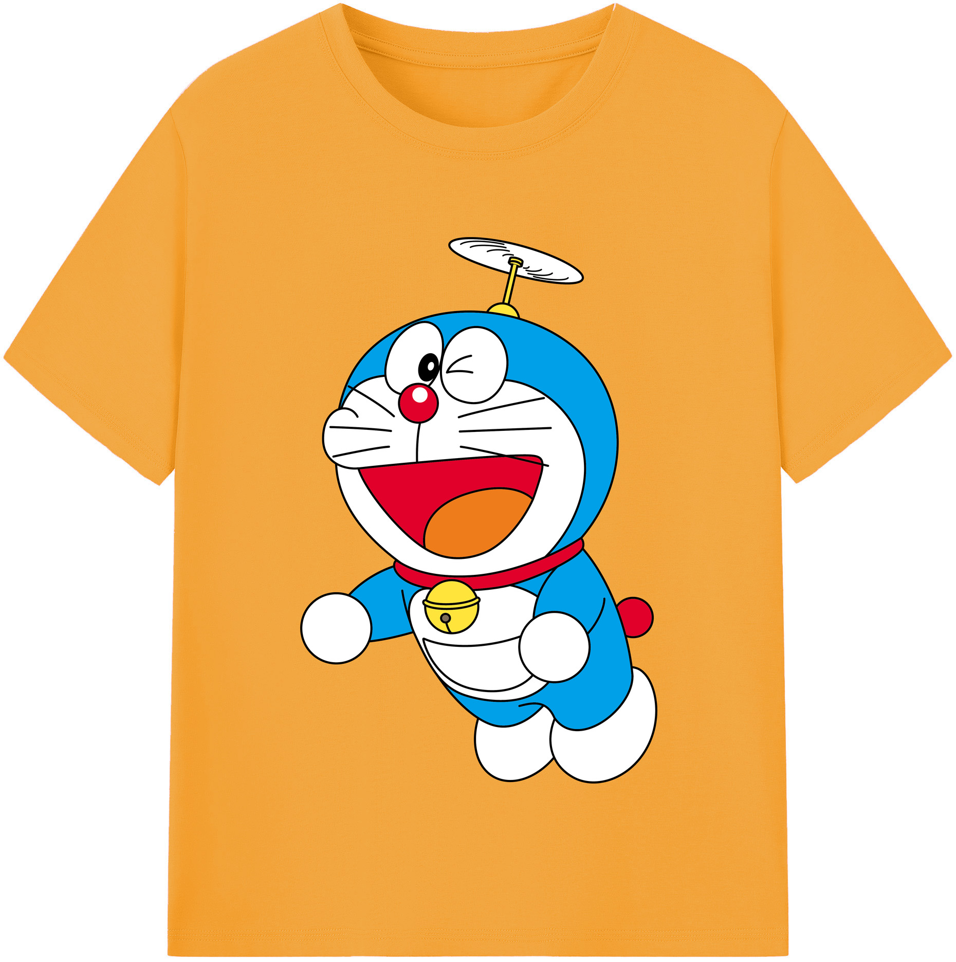 （画像用） ドラえもん Doraemon レディースカジュアルプリントTシャツ（綿100％）
