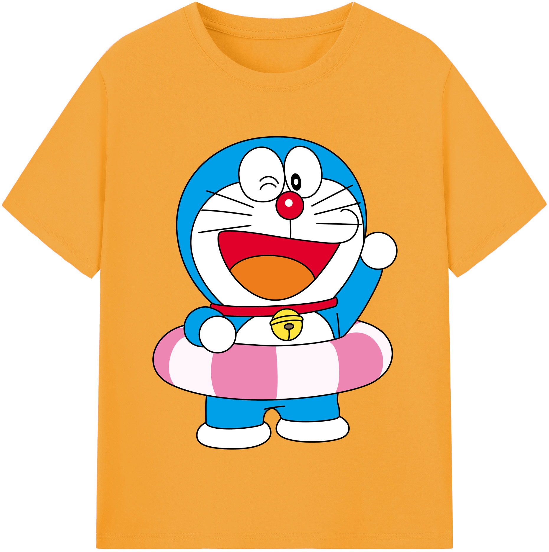 （画像用） ドラえもん Doraemon レディースカジュアルプリントTシャツ（綿100％）