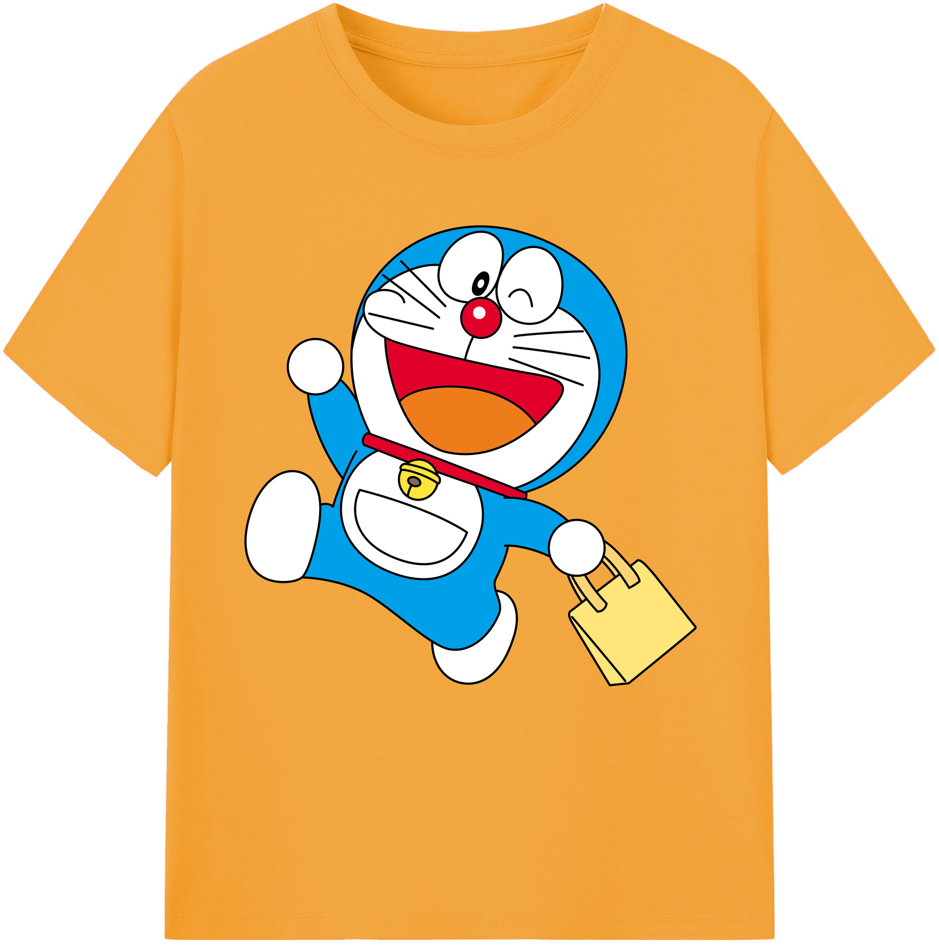 （画像用） ドラえもん Doraemon レディースカジュアルプリントTシャツ（綿100％）