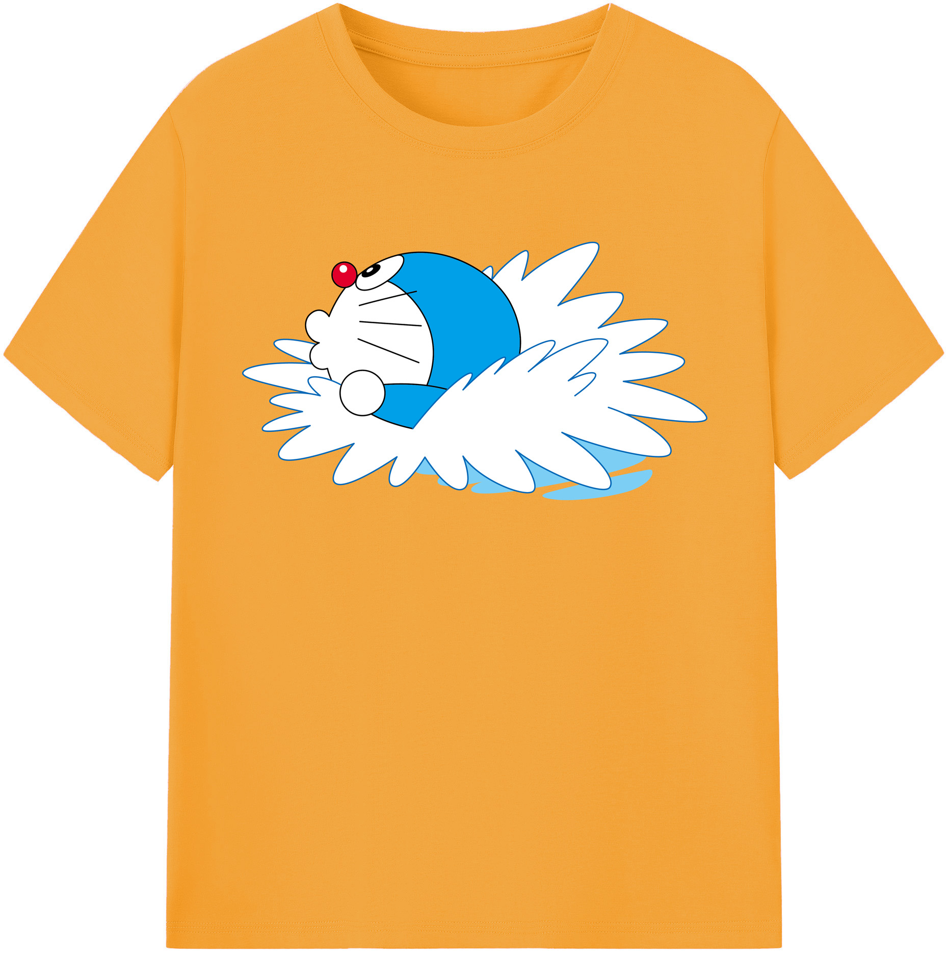 （画像用） ドラえもん Doraemon レディースカジュアルプリントTシャツ（綿100％）