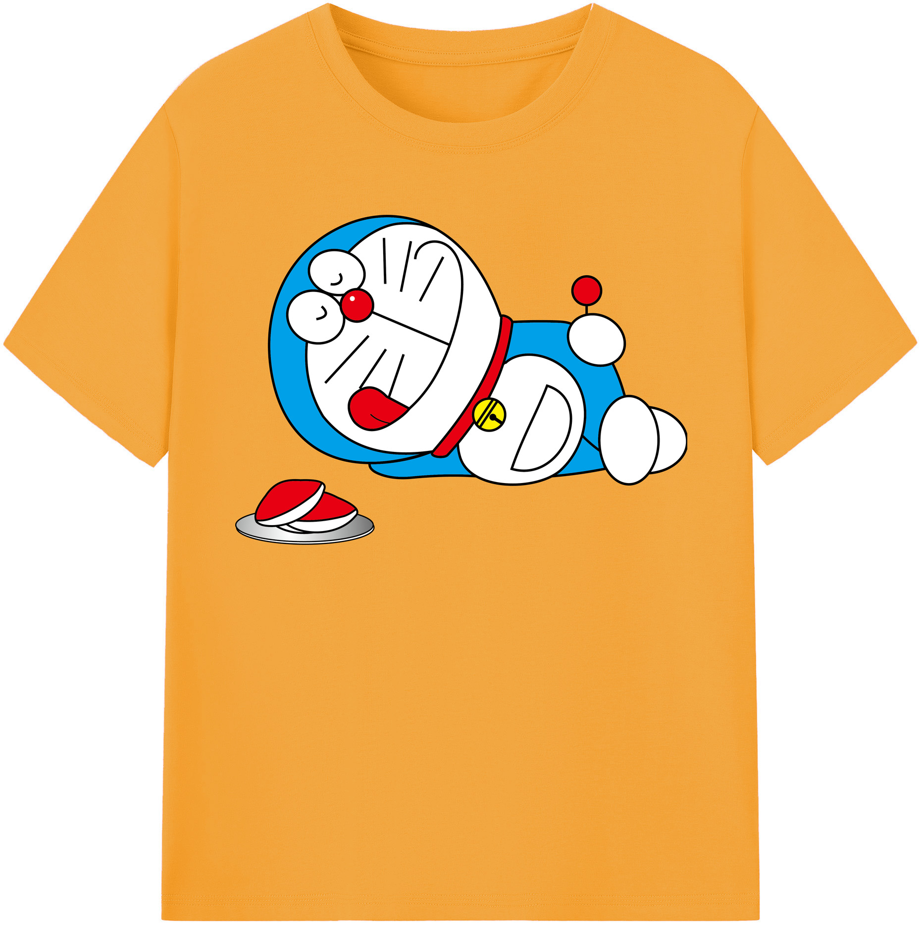 （画像用） ドラえもん Doraemon レディースカジュアルプリントTシャツ（綿100％）