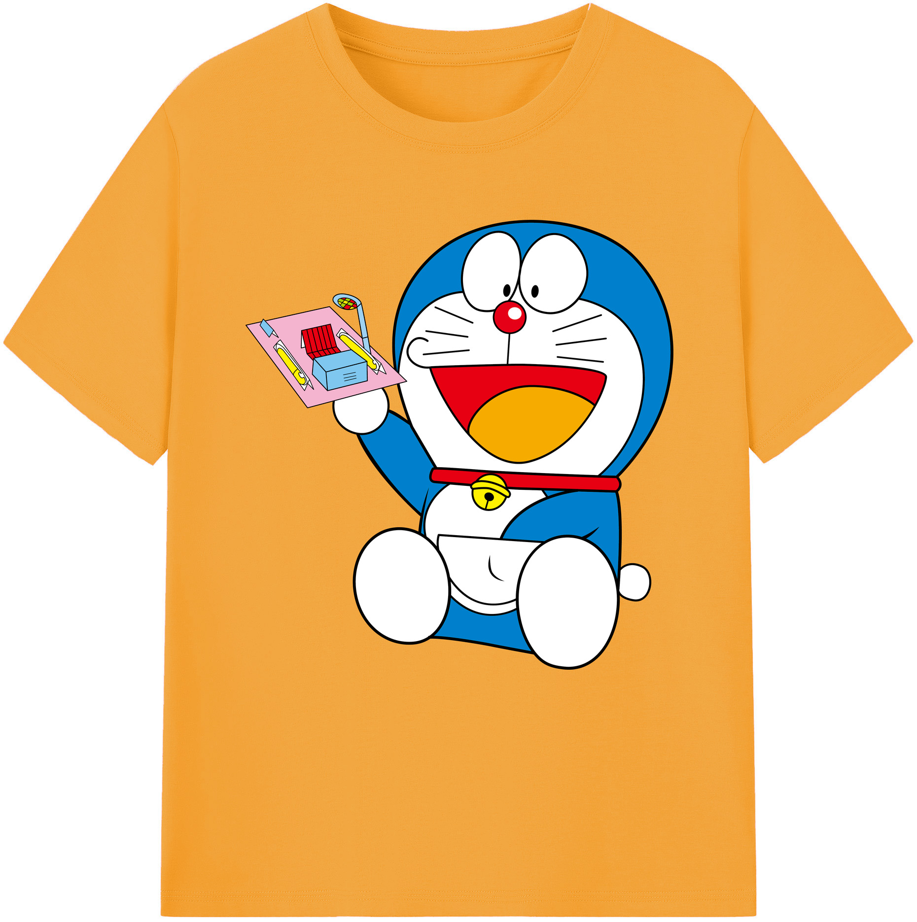 （画像用） ドラえもん Doraemon レディースカジュアルプリントTシャツ（綿100％）