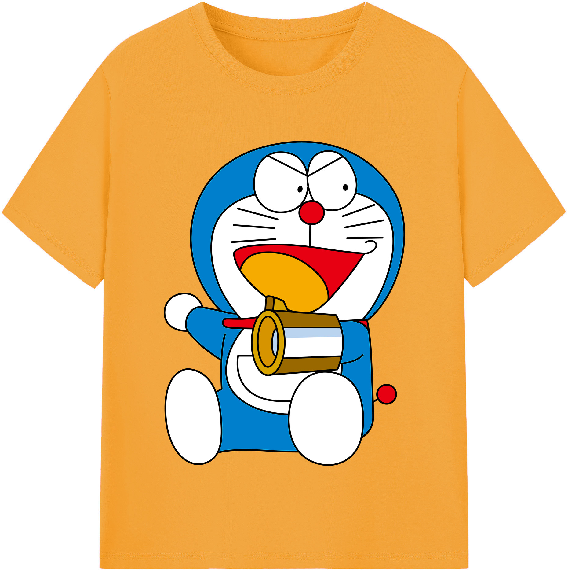 （画像用） ドラえもん Doraemon レディースカジュアルプリントTシャツ（綿100％）