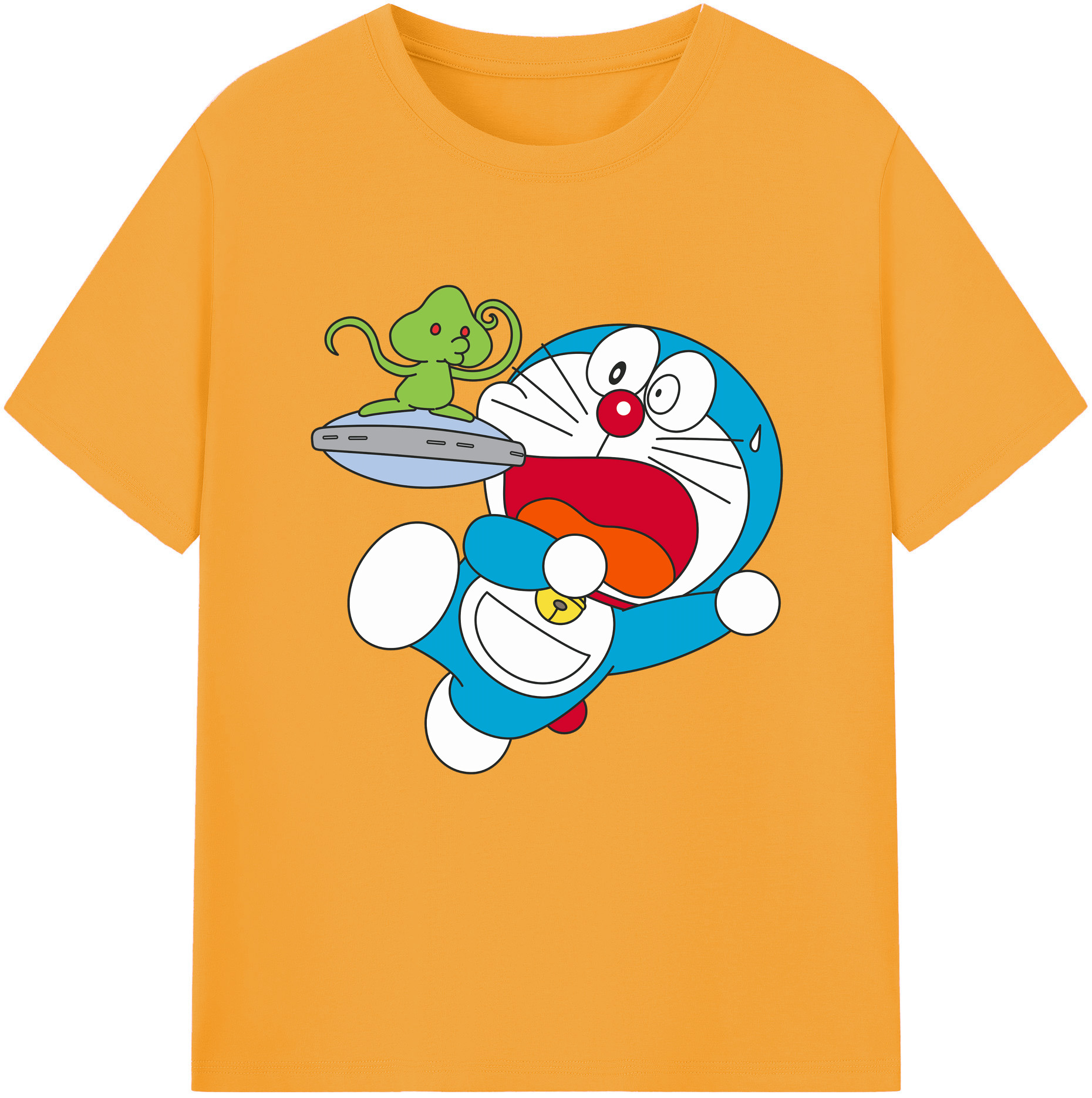 （画像用） ドラえもん Doraemon レディースカジュアルプリントTシャツ（綿100％）