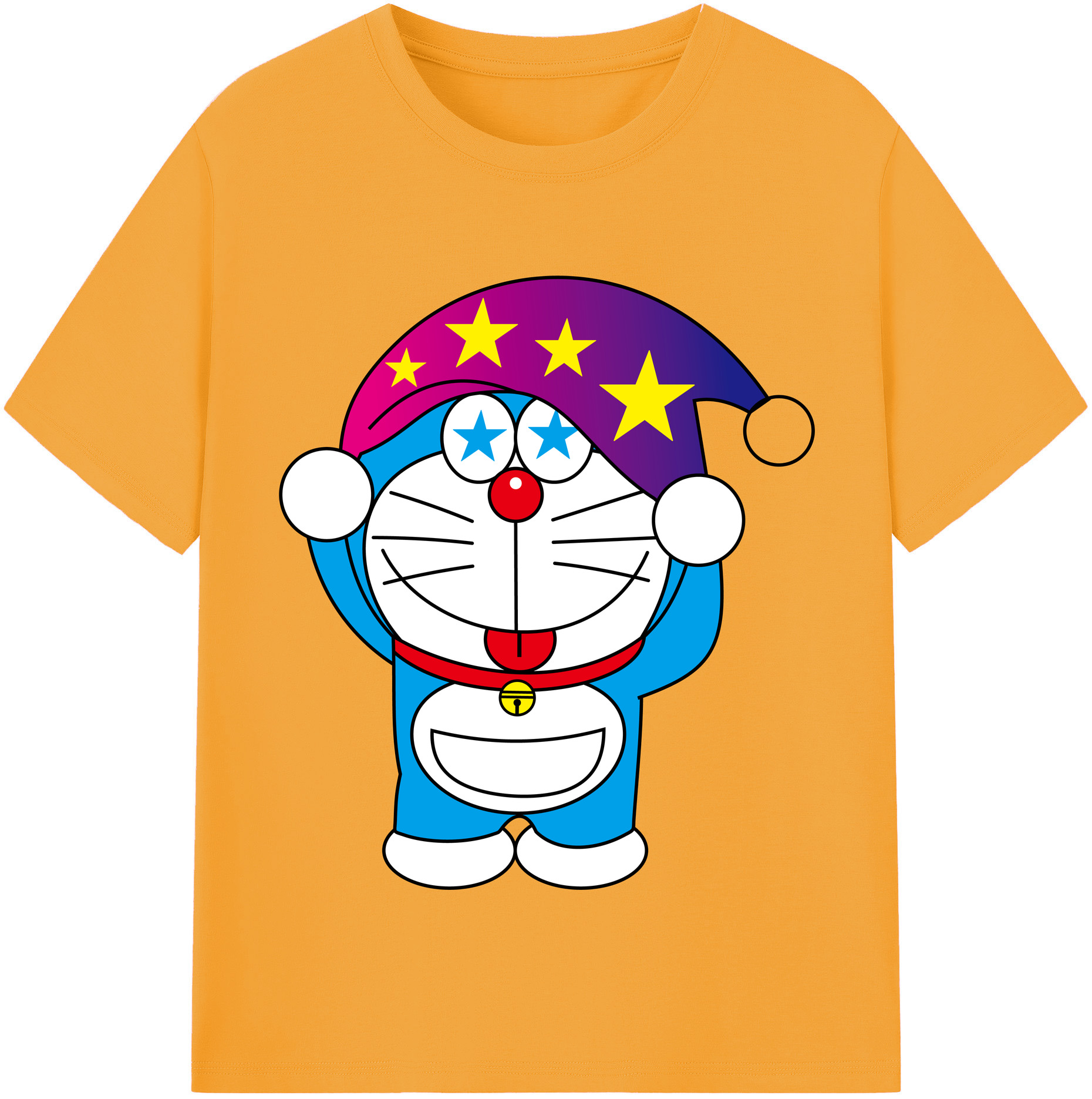 （画像用） ドラえもん Doraemon レディースカジュアルプリントTシャツ（綿100％）