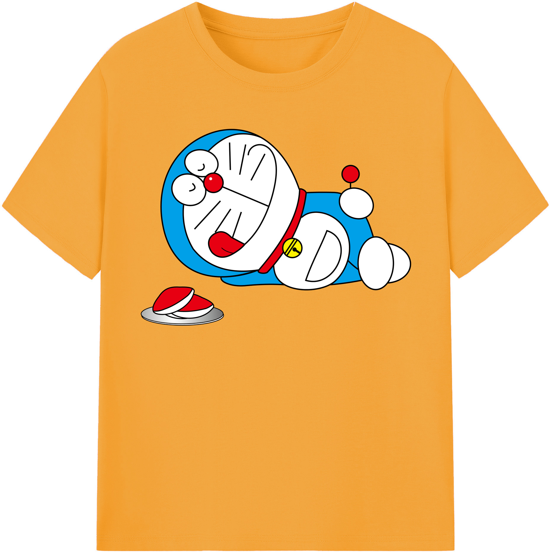 （画像用） ドラえもん Doraemon レディースカジュアルプリントTシャツ（綿100％）