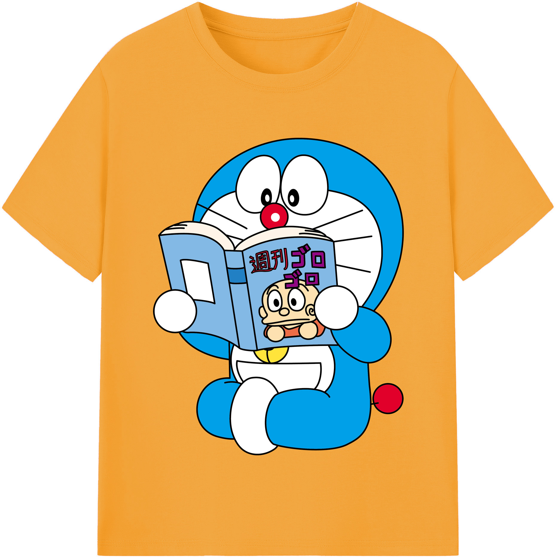（画像用） ドラえもん Doraemon レディースカジュアルプリントTシャツ（綿100％）