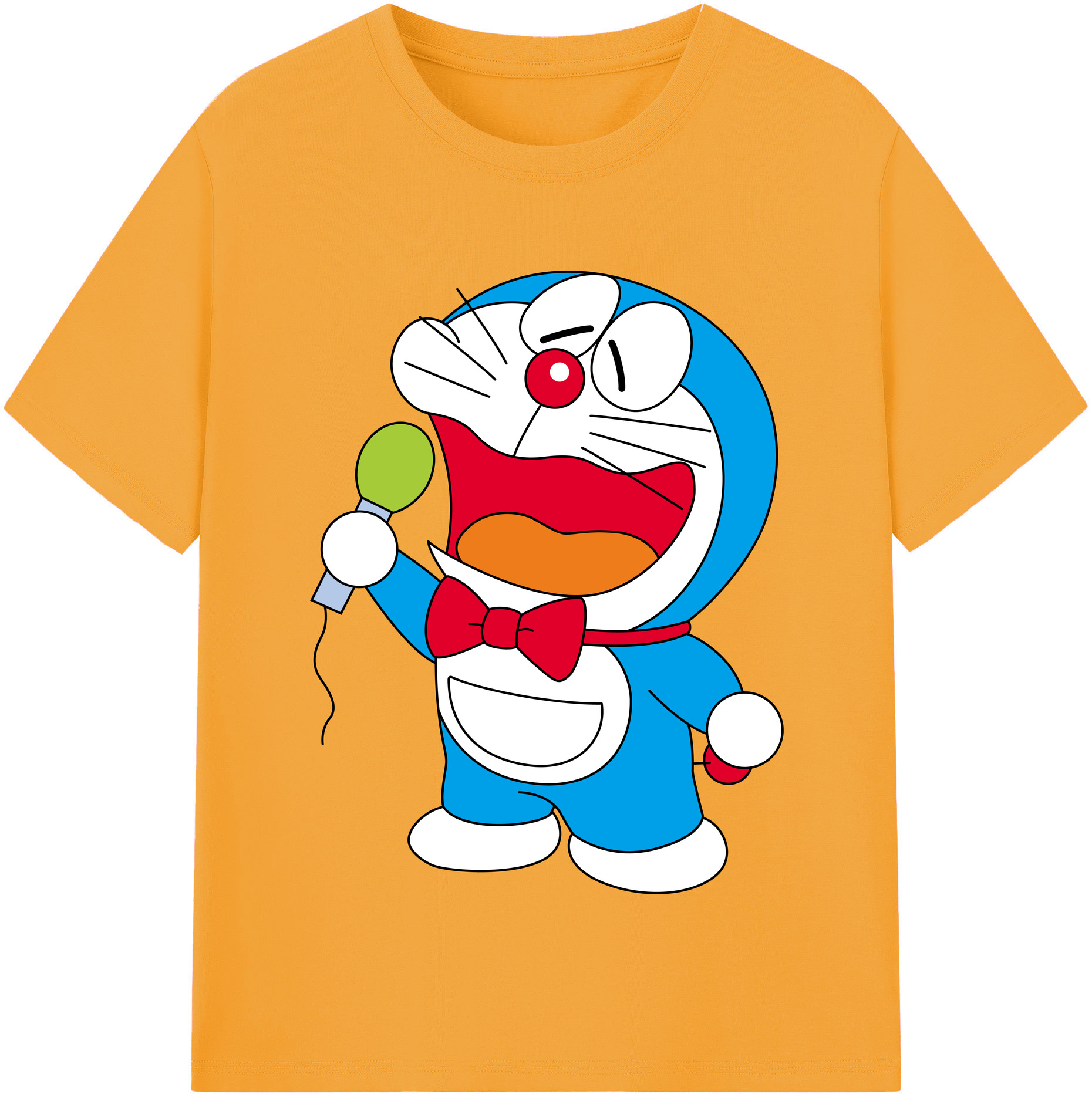 （画像用） ドラえもん Doraemon レディースカジュアルプリントTシャツ（綿100％）