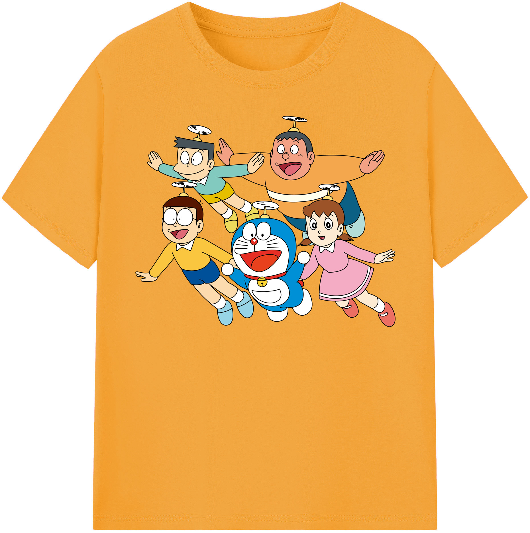（画像用） ドラえもん 骨川 スネ夫 Doraemon Honekawa Suneo レディースカジュアルプリントTシャツ（綿100％）