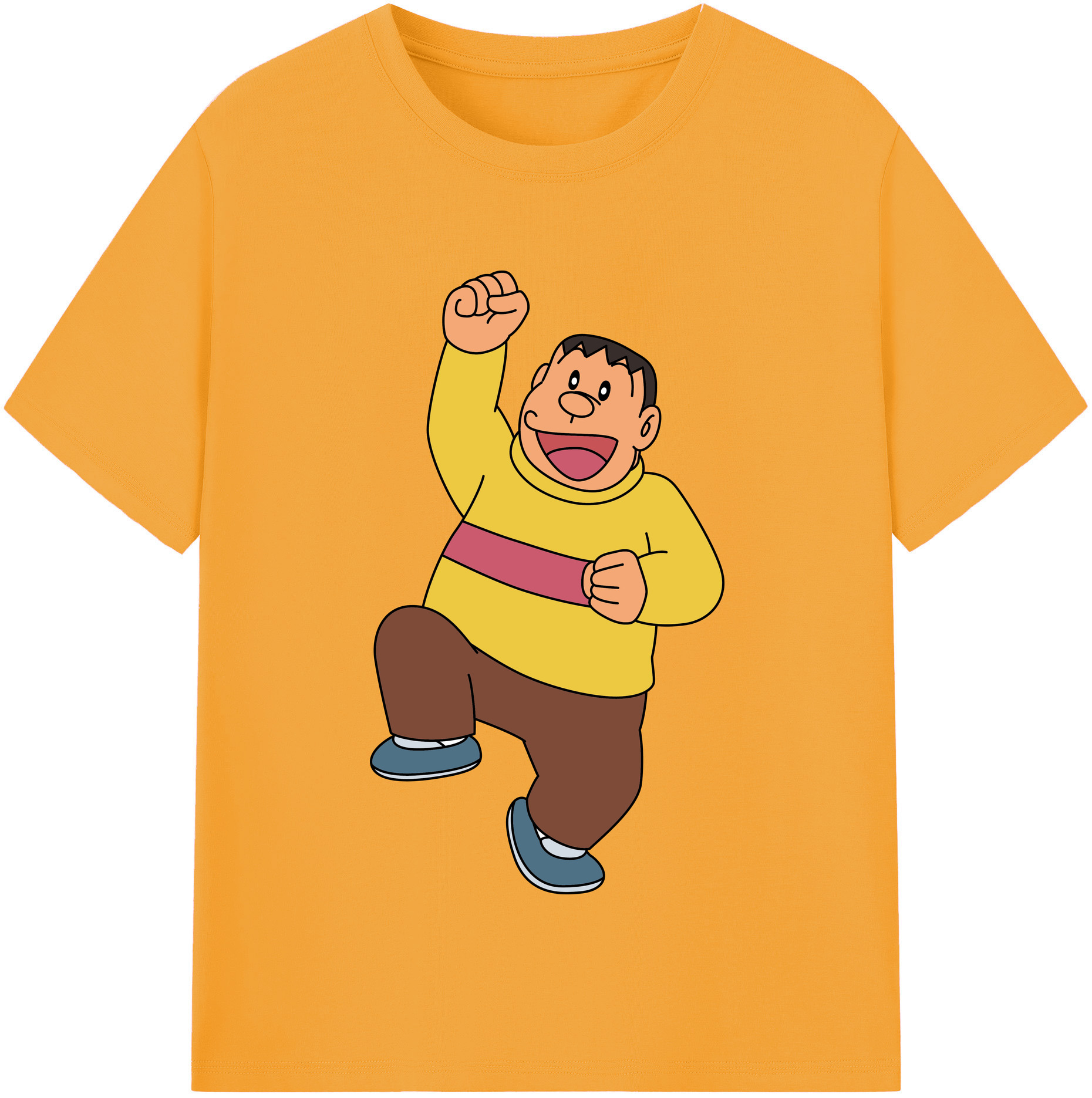 （画像用） ドラえもん 剛田武 Doraemon Gouta Takeshi レディースカジュアルプリントTシャツ（綿100％）
