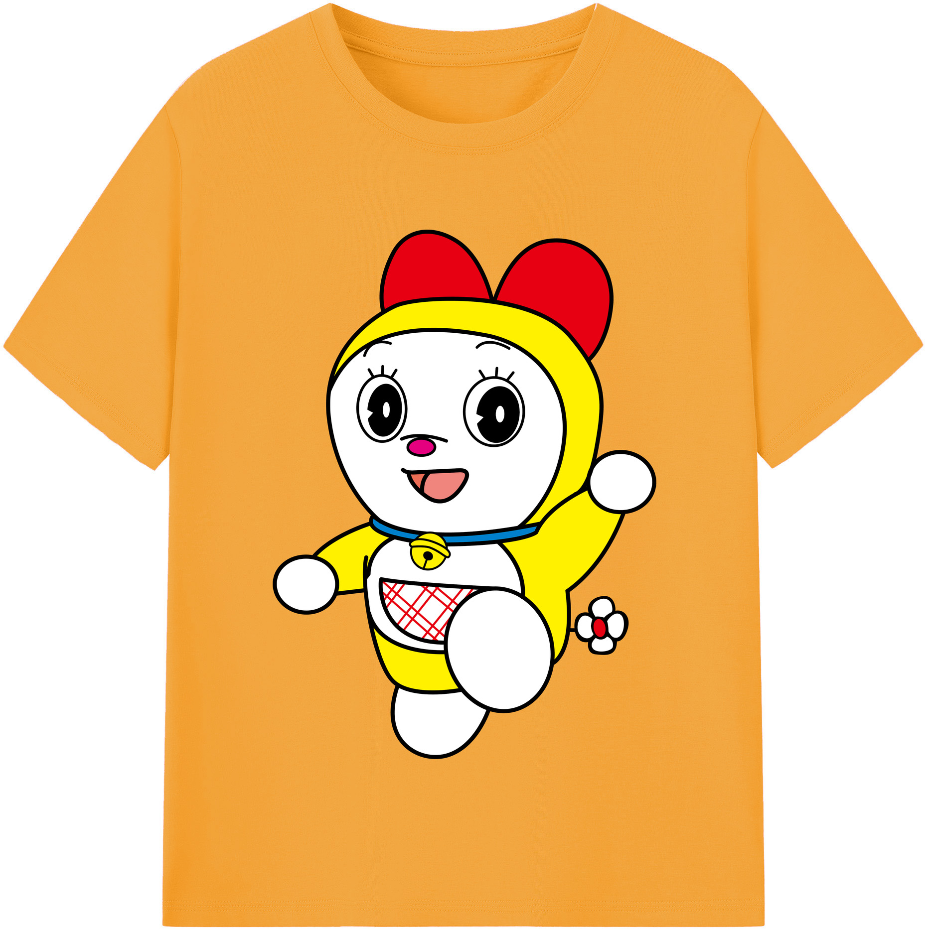（画像用） ドラえもん ドラミ Doraemon Dorami レディースカジュアルプリントTシャツ（綿100％）
