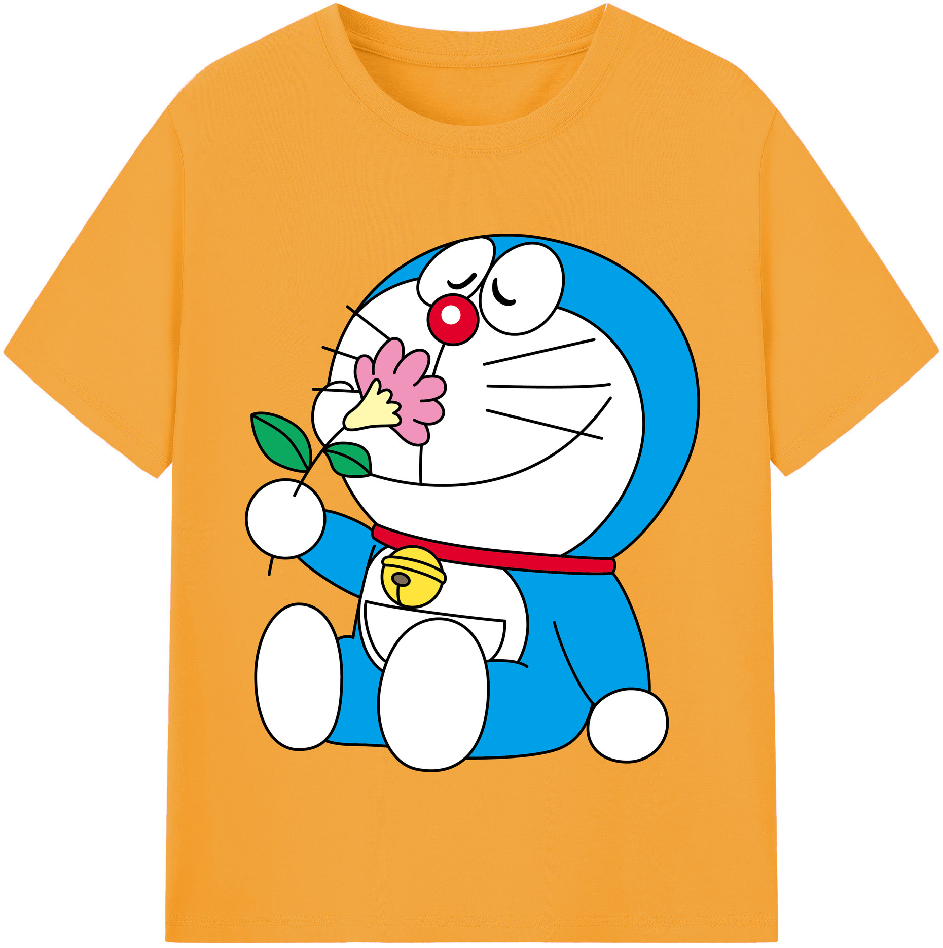 （画像用） ドラえもん Doraemon レディースカジュアルプリントTシャツ（綿100％）
